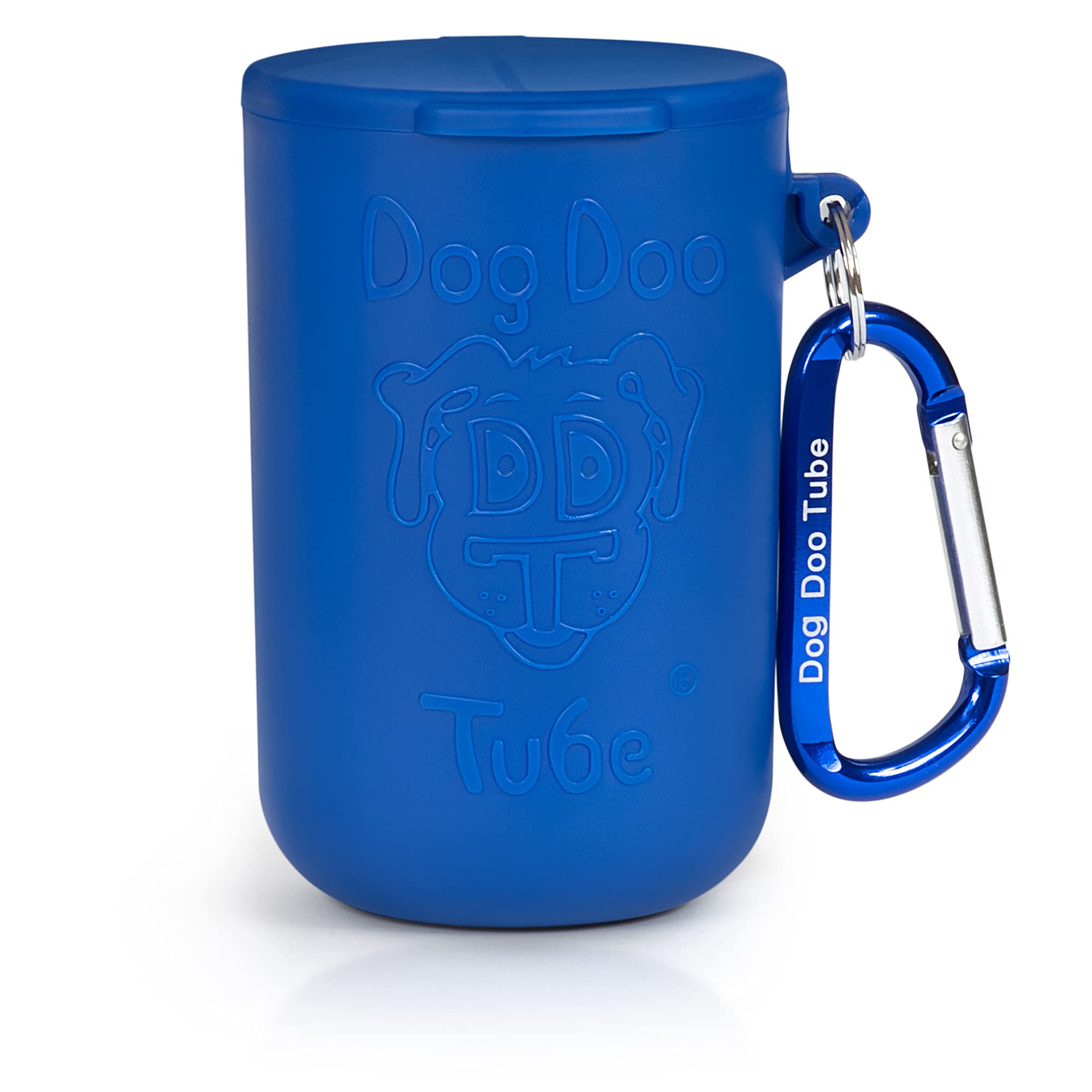**Eco-Friendly Reusable Dog Waste Bag Holder - Odor & Germ Proof Dog Poop Tube Dispenser for Clean Walks (Blue) - Perfect for Park Visits, Hiking & Daily Dog Walks**