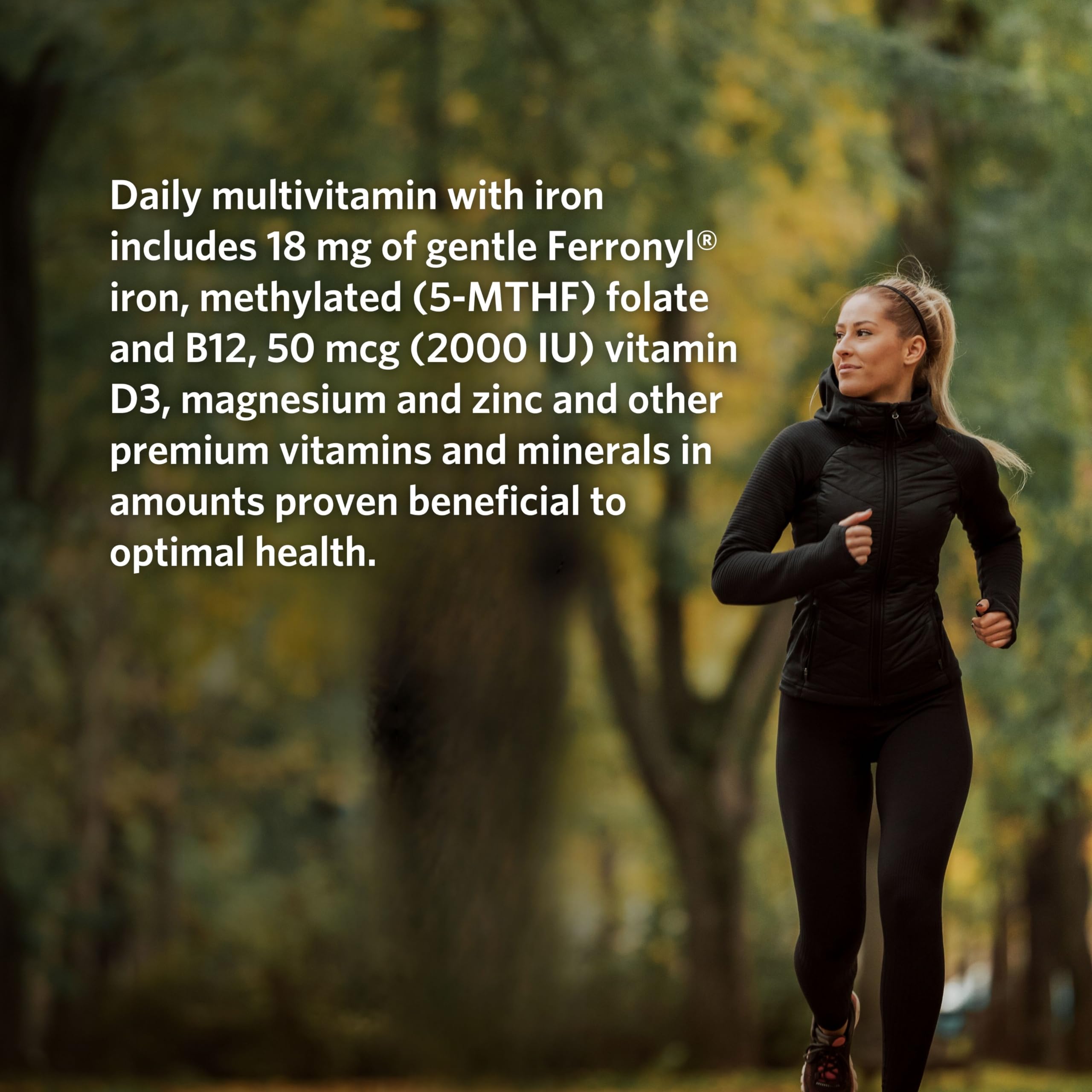 Cooper Complete Basic One Multivitamin with Iron - Daily Multivitamin & Mineral Supplement with Fish Oil - 60 Day Supply for Adults - Supports Energy, Immunity & Heart Health