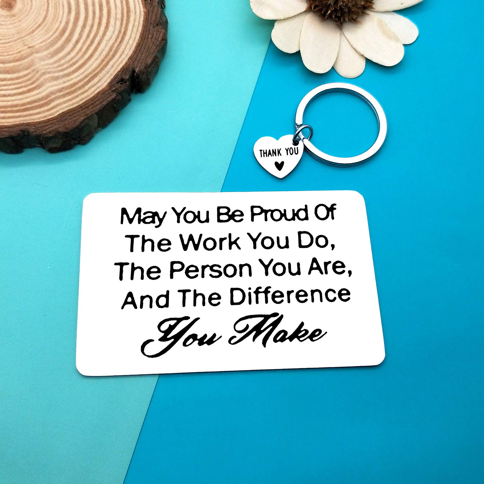 Engraved Thank You Gift Card for Employees, Teachers, Nurses - Perfect for Appreciation & Farewells