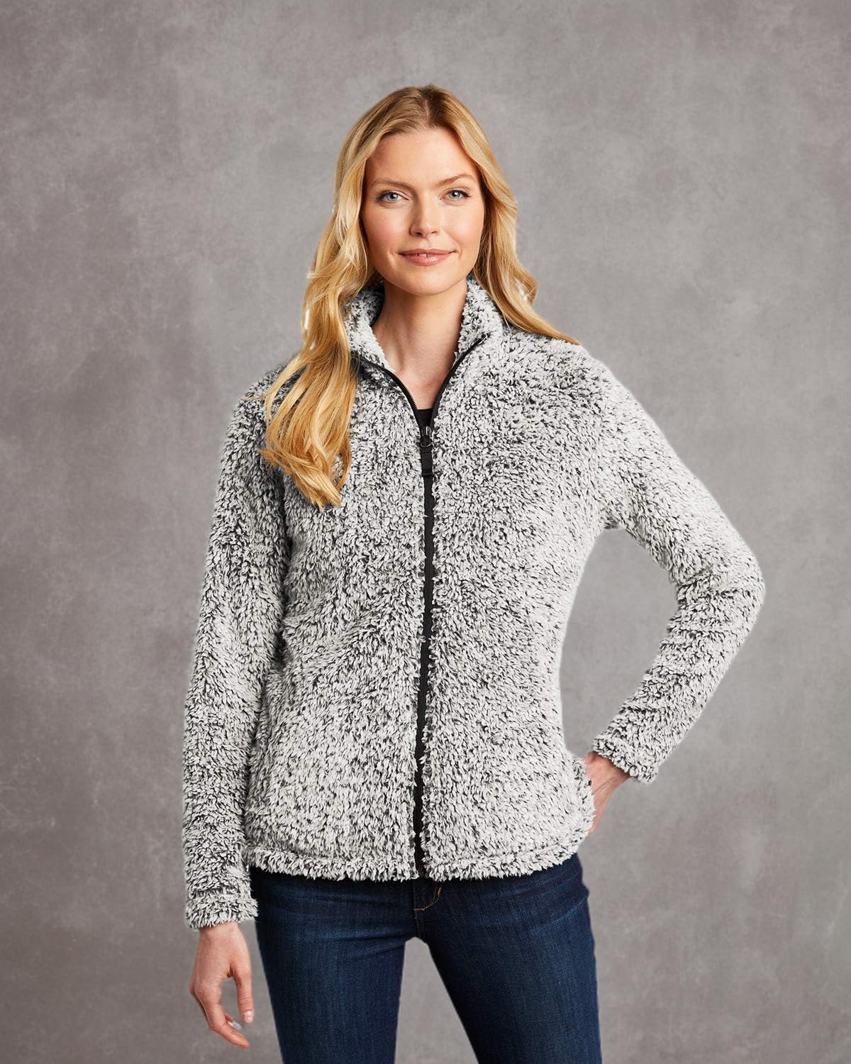 Port Authority Women's Cozy Fleece Jacket - Soft Warm Pullover for Casual Wear, Outdoor Activities & Layering | Perfect for Work, Travel & Fall Winter Seasons