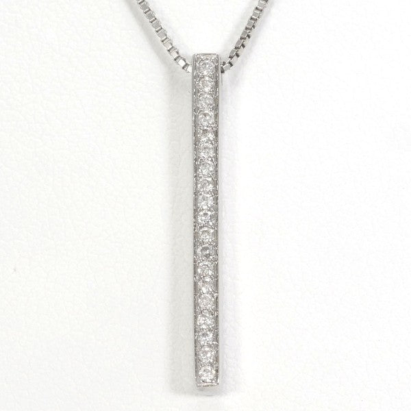 18K White Gold Diamond Necklace for Women - Elegant Pendant Jewelry for Weddings, Anniversaries & Special Occasions