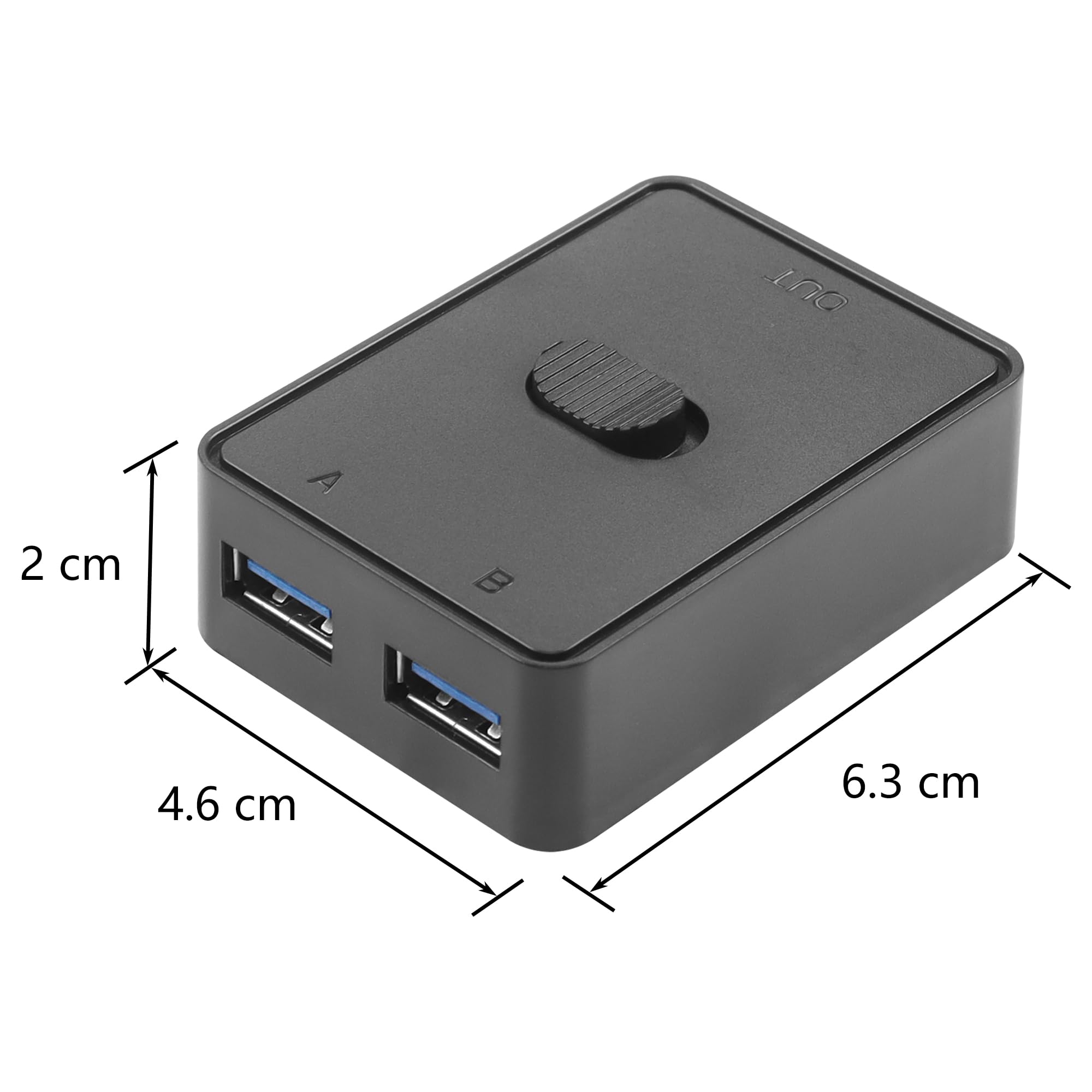 CERRXIAN USB 3.0 Switch Selector 2-in-1 for Keyboard Mouse Printer - Home Office Use