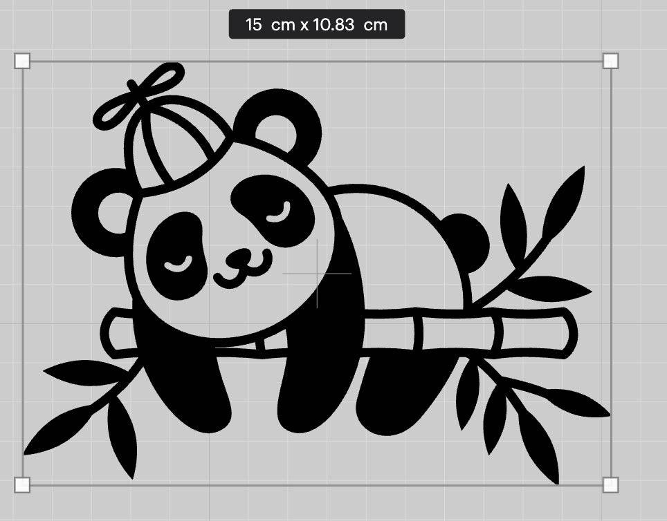 Custom EPP® Windshield & Bumper Vinyl Decal Stickers - Cute Animated Panda Design for Cars, Trucks & Motorcycles - Perfect for Personalization & Vehicle Decoration