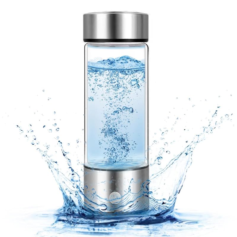 Brecka Recommended Hydrogen Water Bottle with PEM SPE Technology - Portable Rechargeable Hydrogen Water Generator for Home, Office & Travel - Includes Gift Box - Perfect for Hydration, Wellness & Active Lifestyle