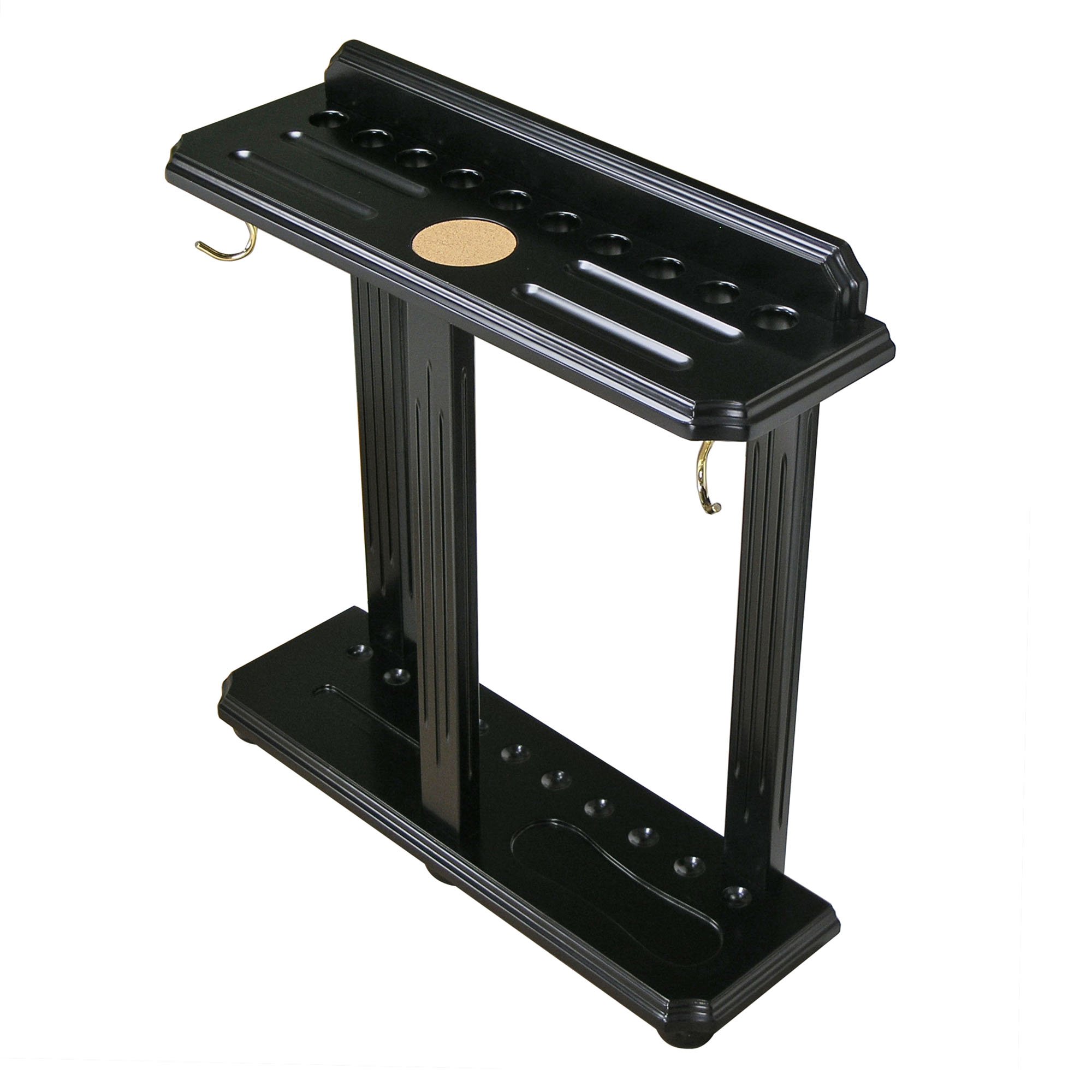 Premium Traditional Wooden Floor-Style Pool Cue Rack - Holds 8-12 Billiard Cues - Perfect for Game Rooms, Bars & Home Pool Tables - Durable & Space-Saving Cue Storage Solution