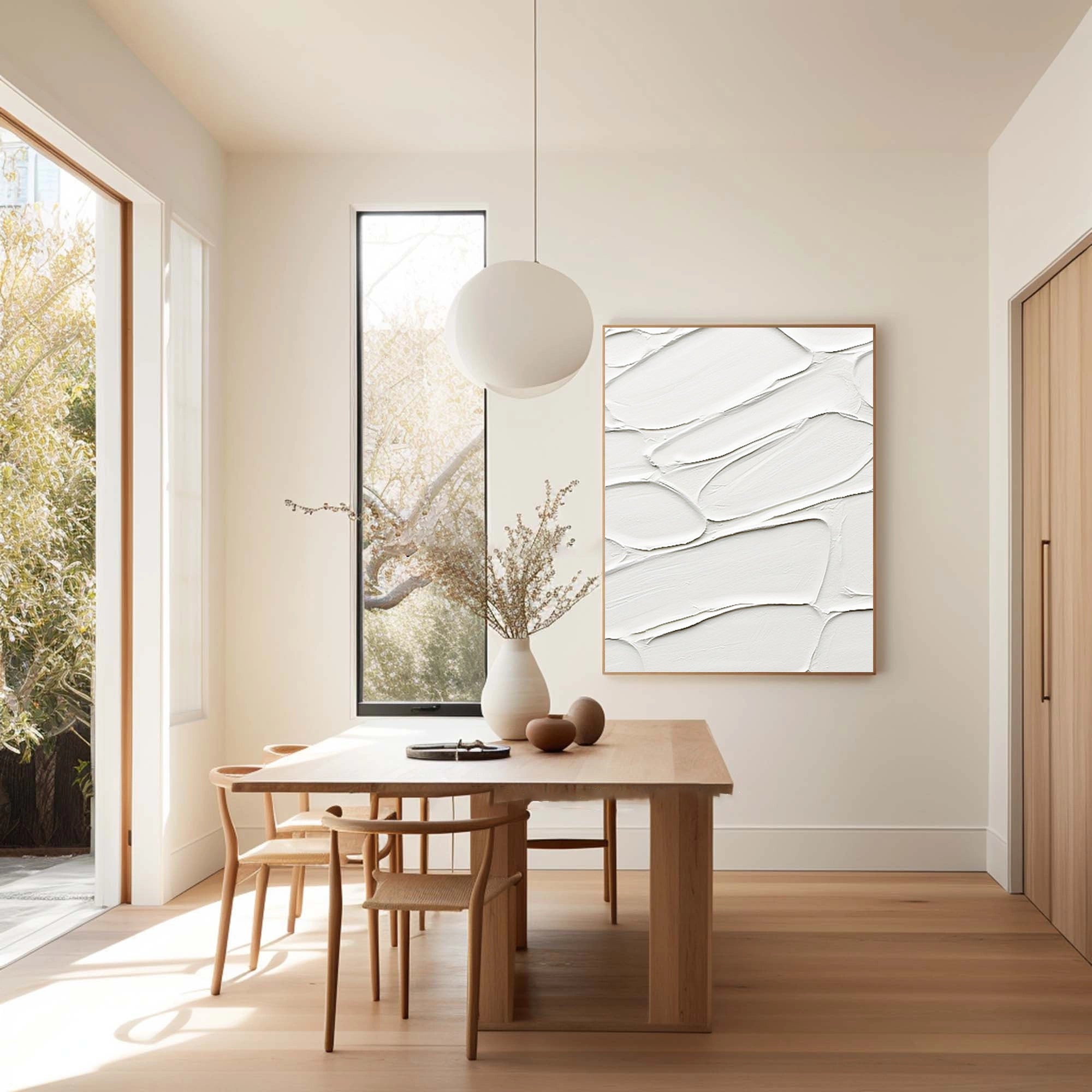 Minimalist Textured Plaster Art Painting - Modern Abstract Wall Decor #MM098 | Perfect for Living Room, Bedroom & Office