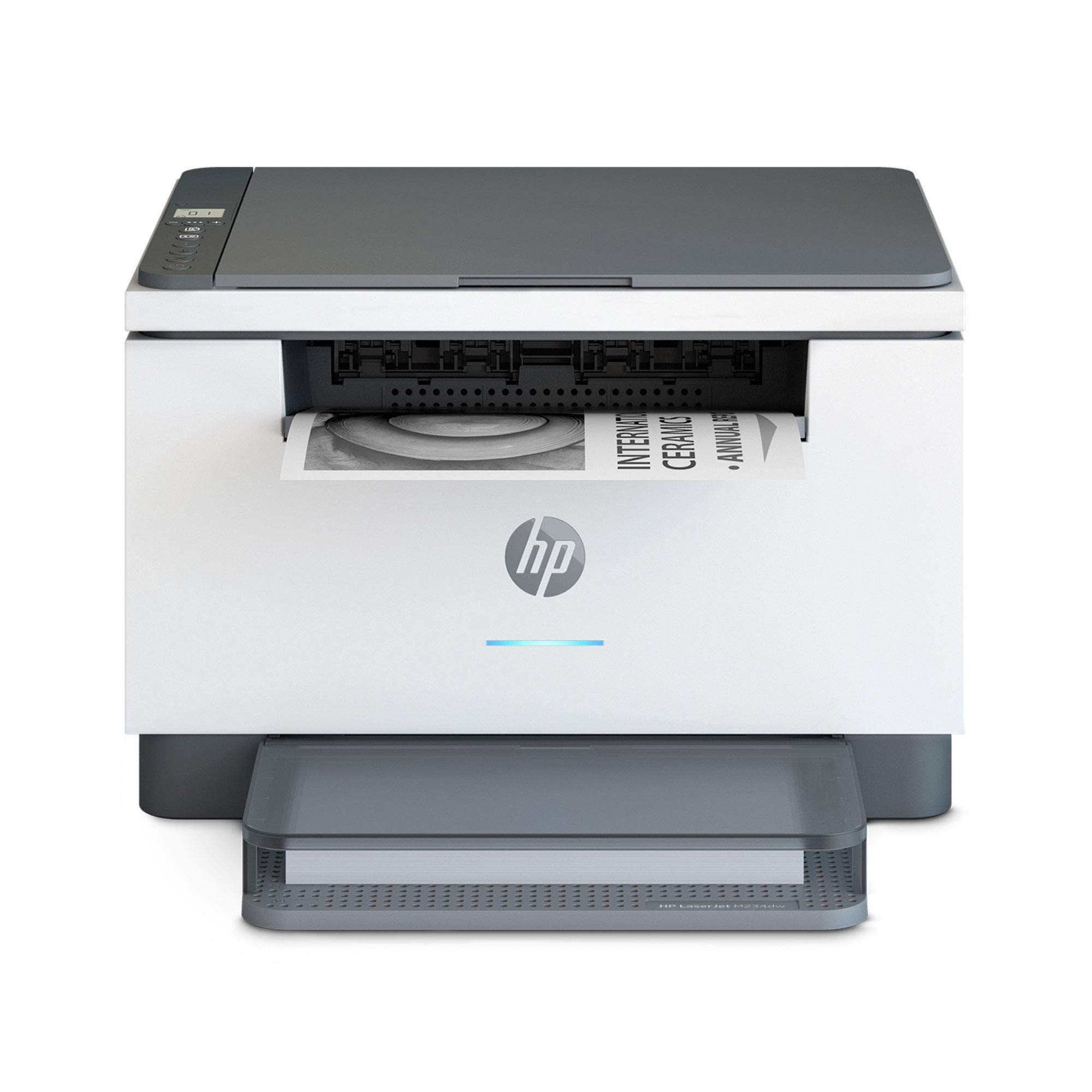 HP LaserJet MFP M234dw Wireless Monochrome All-in-One Printer with Scanner, Copier & Fax | Bluetooth, WiFi, USB, Ethernet Connectivity | Instant Ink Ready | Perfect for Home Office & Small Business Use | Print Documents, Scan Files & Send Faxes (Renewed)