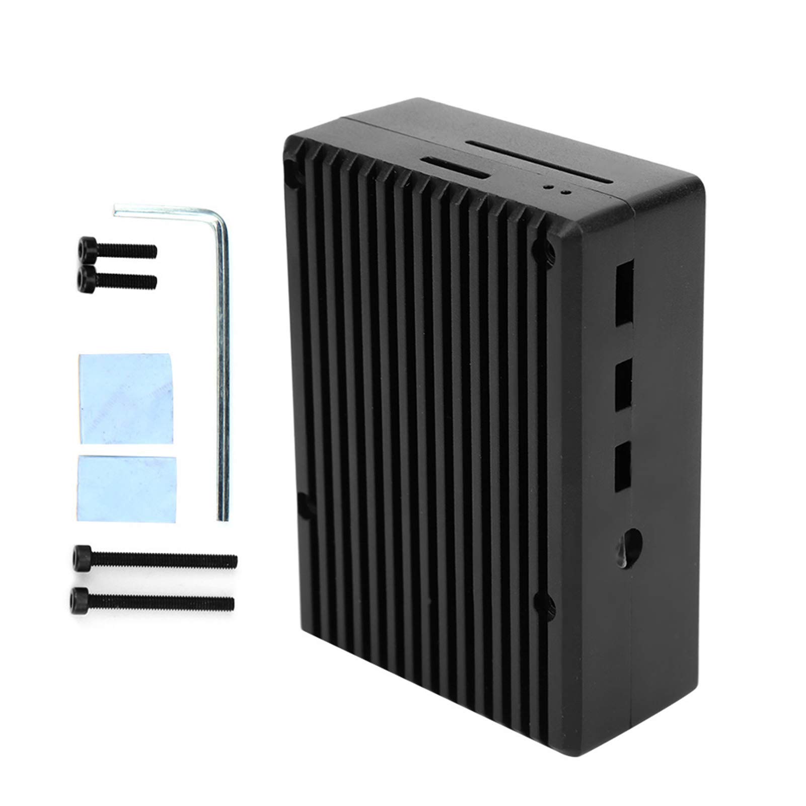 4-Pack Aluminum Alloy Electronic Component Cases - Portable & Durable Storage for Computer Parts - Easy Installation for DIY Projects, Home Office & Tech Repair Workspaces
