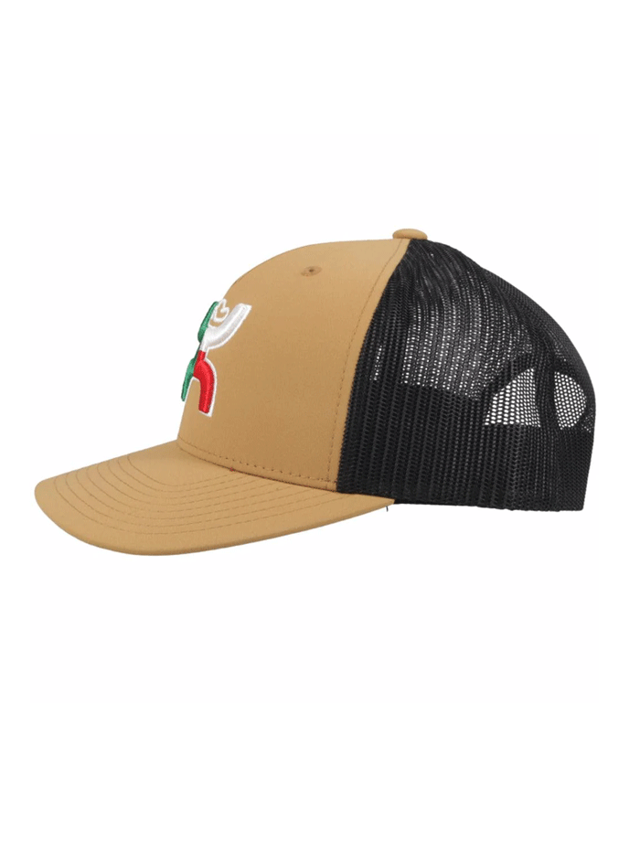 Hooey 2118T TNBK BOQUILLAS High Profile Snapback Trucker Hat - Black & Tan for Outdoor, Fishing & Country Lifestyle