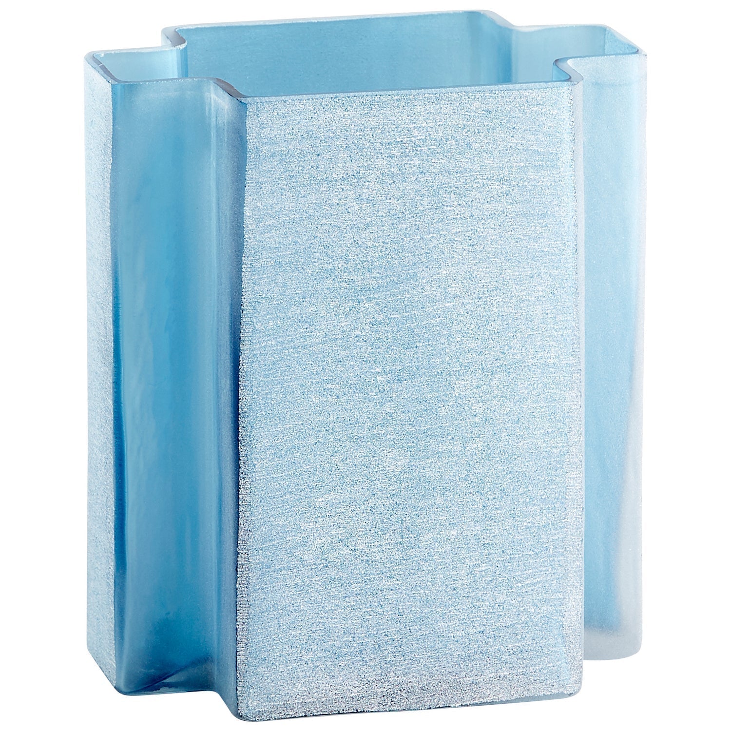 Cyan Design 10886 Sayan Vase - Handcrafted Blue Ceramic Decorative Vase for Home, Office & Wedding Decor - Small Tabletop Centerpiece for Living Room, Dining Table & Shelf Display