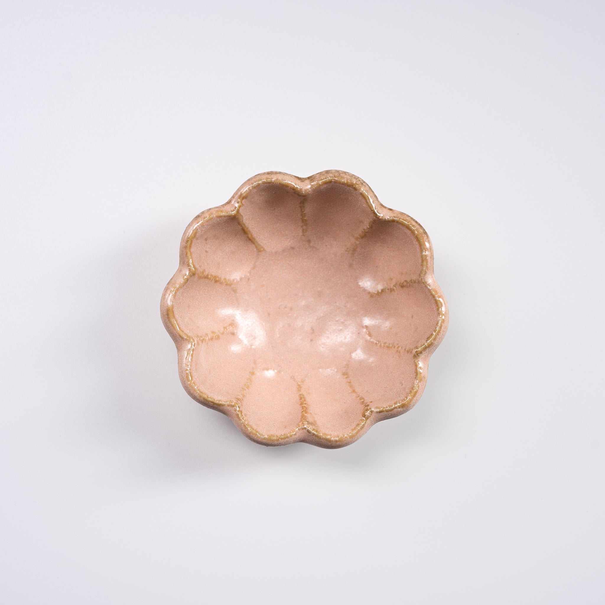 Rinka Bowl - 8.5 cm Ceramic Dessert Bowl Set of 4 Colors (Pink, Blue, Green, White) - Perfect for Ice Cream, Salads, Snacks & Home Decor