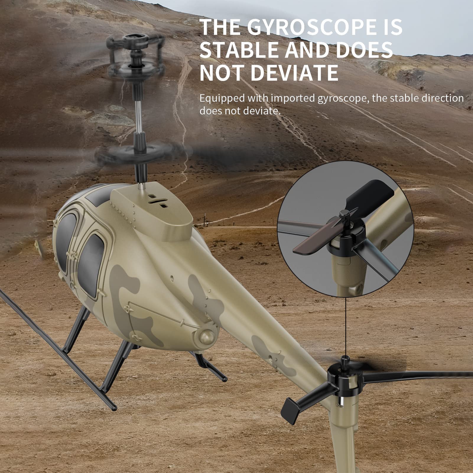 GoolRC 2.4GHz RC Helicopter Drone with Gyro Stabilization & Altitude Hold - Remote Control Airplane Toy for Boys, Girls & Adults - Includes 3 Batteries - Perfect for Indoor Flying, Outdoor Play & Birthday Gifts