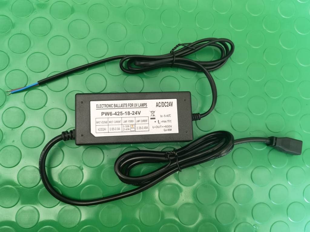 HQTelecom 24V Electronic Ballast Replacement for UV Lamps with LED Visual Alert - Perfect for Aquarium Sterilization, Water Purification & Industrial UV Systems