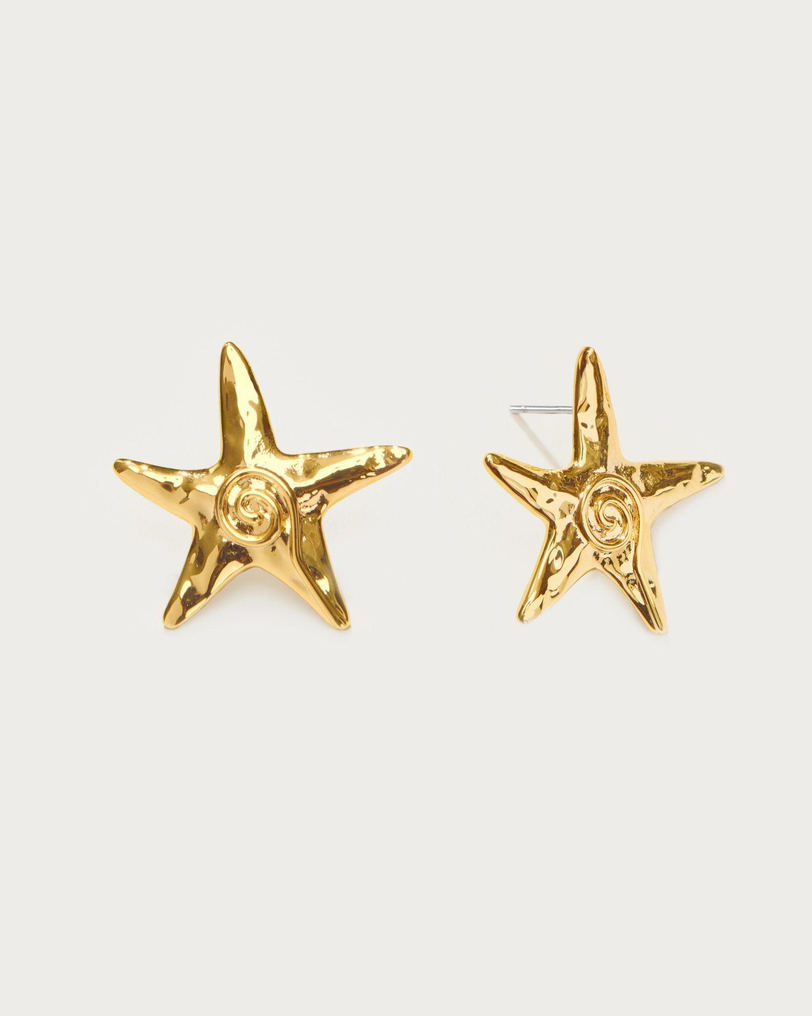 Starfish Stud Earrings for Women - Sterling Silver Ocean-Themed Jewelry - Perfect for Beach Vacations, Summer Outfits & Gift Giving