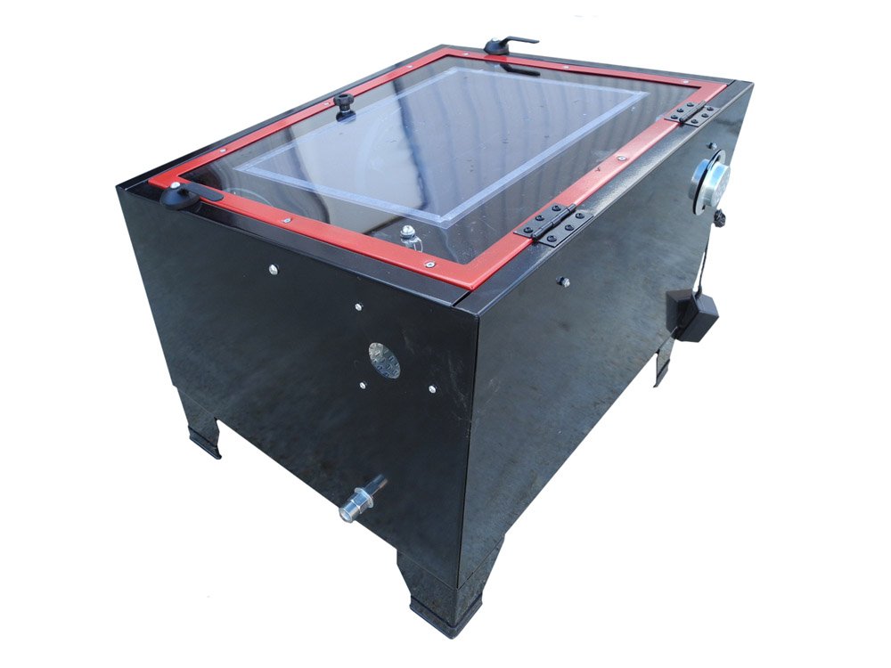 Redline RE26 Benchtop Sandblasting Cabinet - Glass Bead Media Blaster for Metal, Wood & Auto Restoration | Perfect for DIY Projects & Professional Workshops