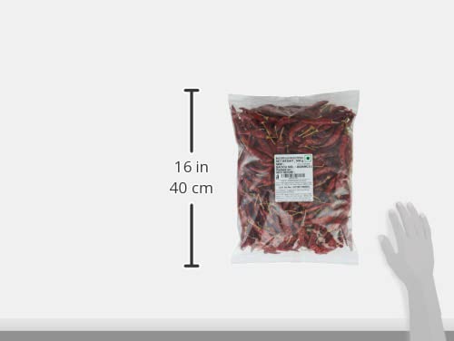 Premium Dried Red Chili Peppers, 500g - Hot & Spicy Whole Chili for Cooking, Mexican & Asian Cuisine, Homemade Hot Sauce & Seasoning