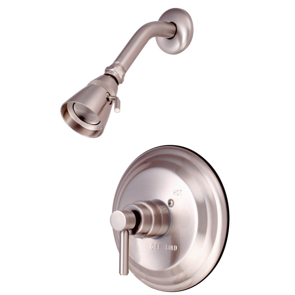 Kingston Brass KB2638DLSO Concord Shower Faucet - Polished Brass Finish, 3-Handle Shower Valve for Bathroom Remodel, Perfect for Modern and Traditional Home Decor