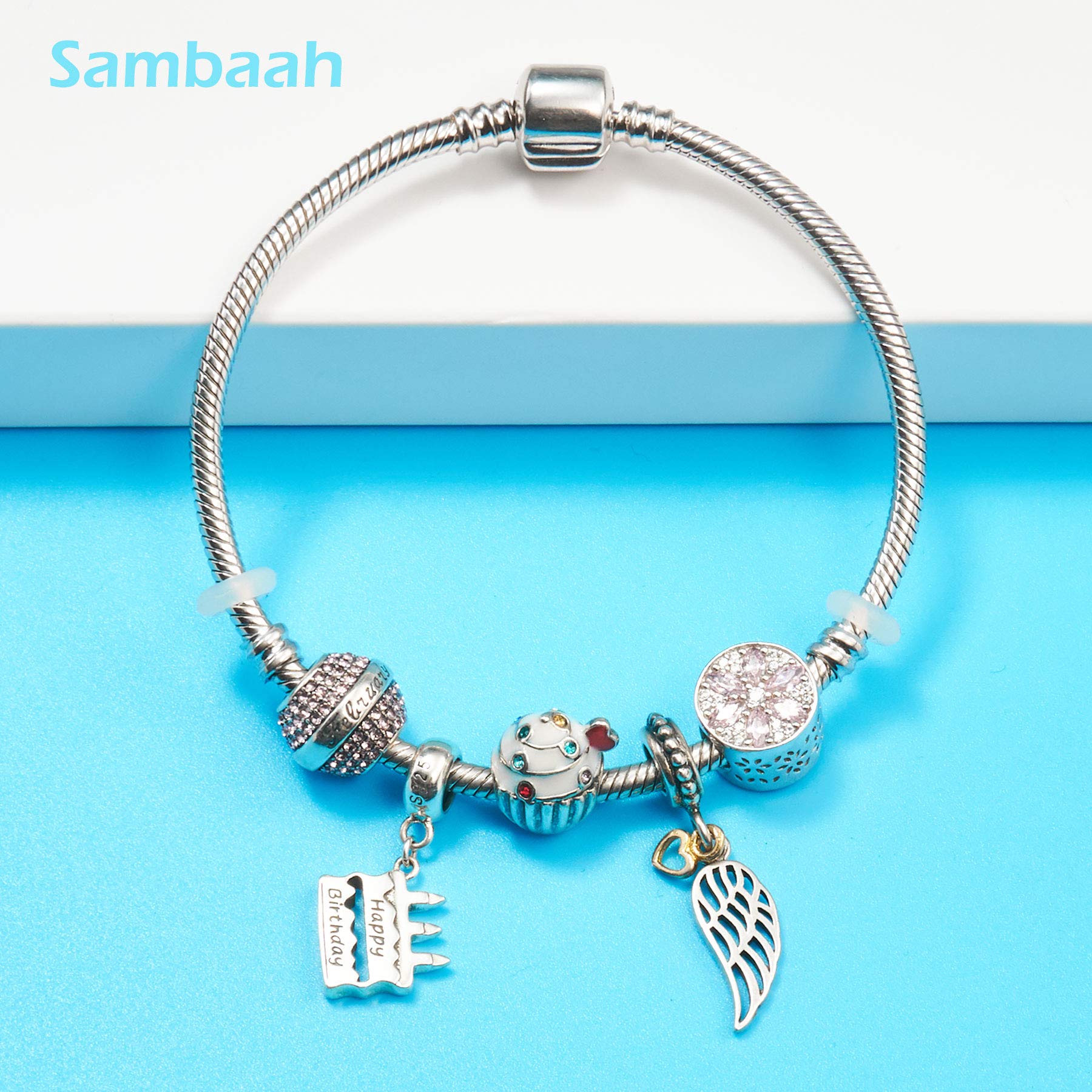 Sterling Silver Love Charms & Pendants for Bracelets - Elegant Jewelry for Gifts, Anniversaries & Everyday Wear
