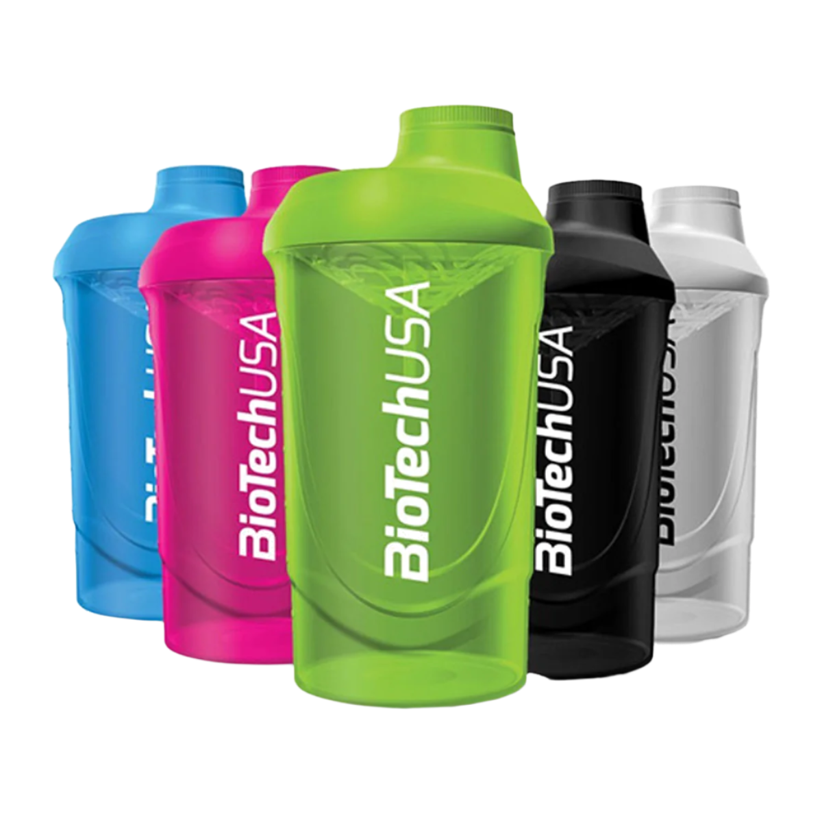 Biotech USA Wave Neon 600ml Shaker Bottle - Leak Proof Protein Shaker for Gym, Workout & Sports - BPA Free Mixing Cup for Protein Powder, Pre Workout & Smoothies