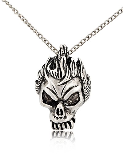 Gothic Skull-4-Pewter-Chain