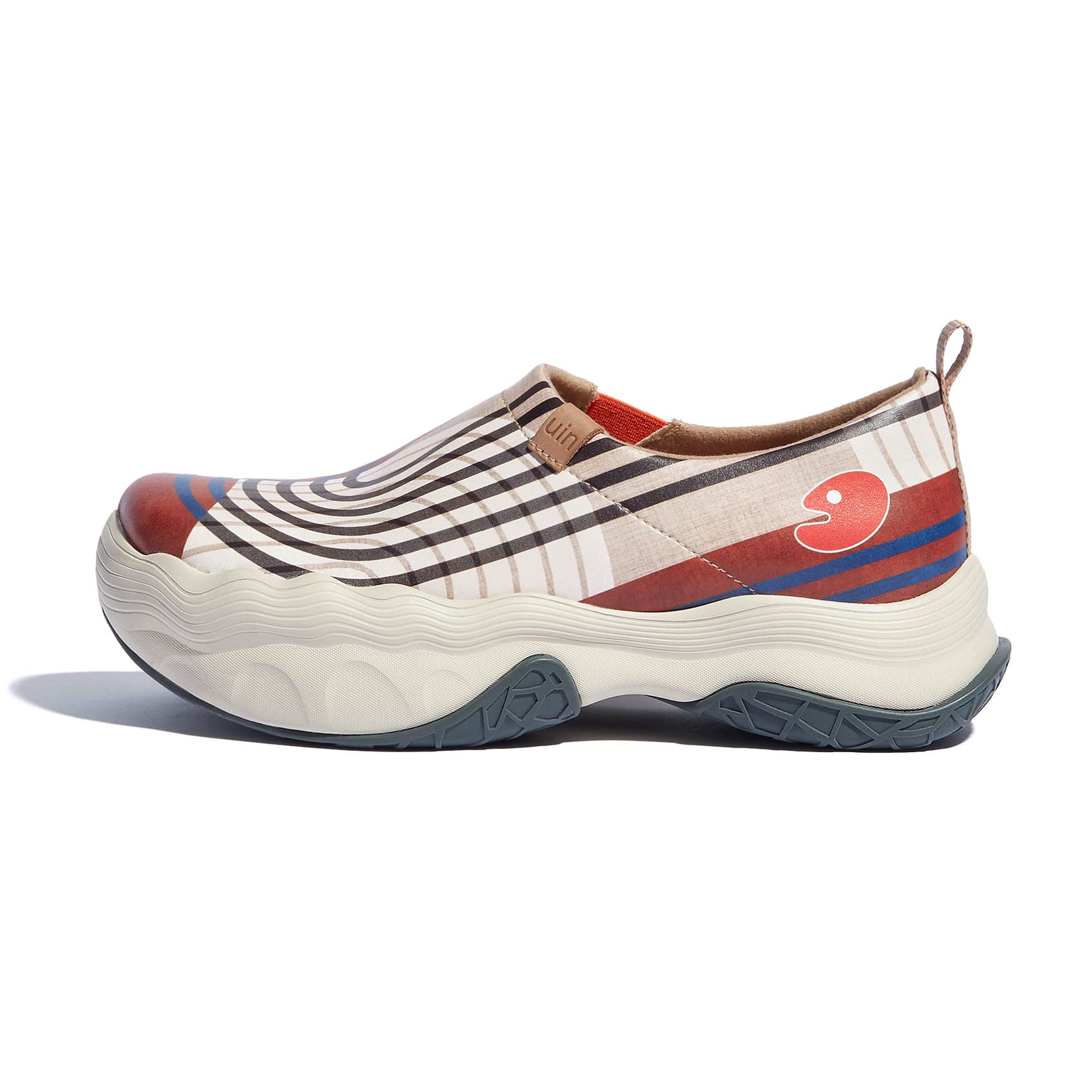 UIN Women's Walking Shoes - Lightweight Slip-On Loafers with Artistic Paint Design, Comfortable Platform Sneakers for Casual Wear | Perfect for Walking, Travel & Everyday Fashion (Toledo V)