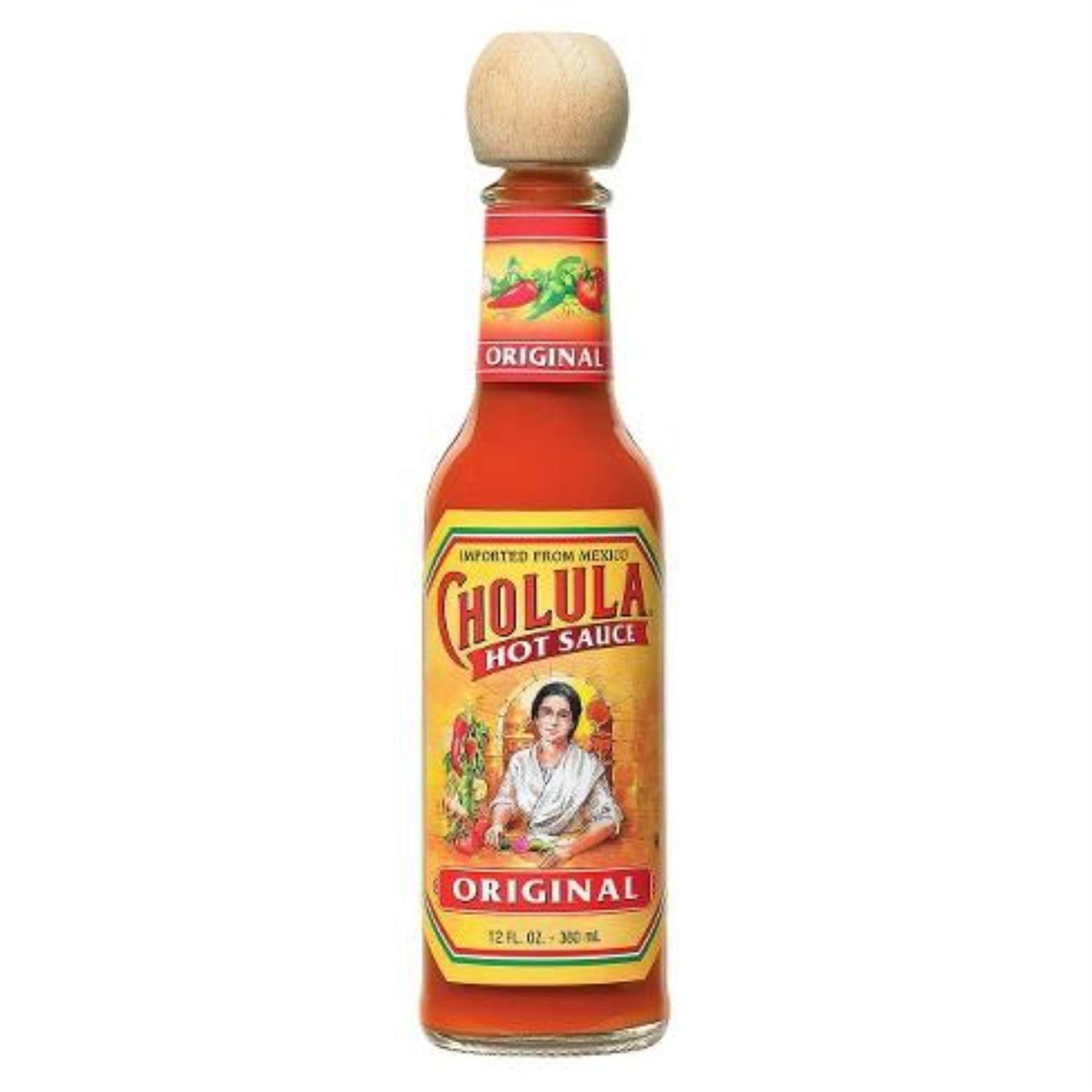 2-Pack Cholula Original Hot Sauce 12 oz Bottles - Authentic Mexican Flavor for Tacos, Wings & Bloody Marys - Spicy Gourmet Condiment Gift Set