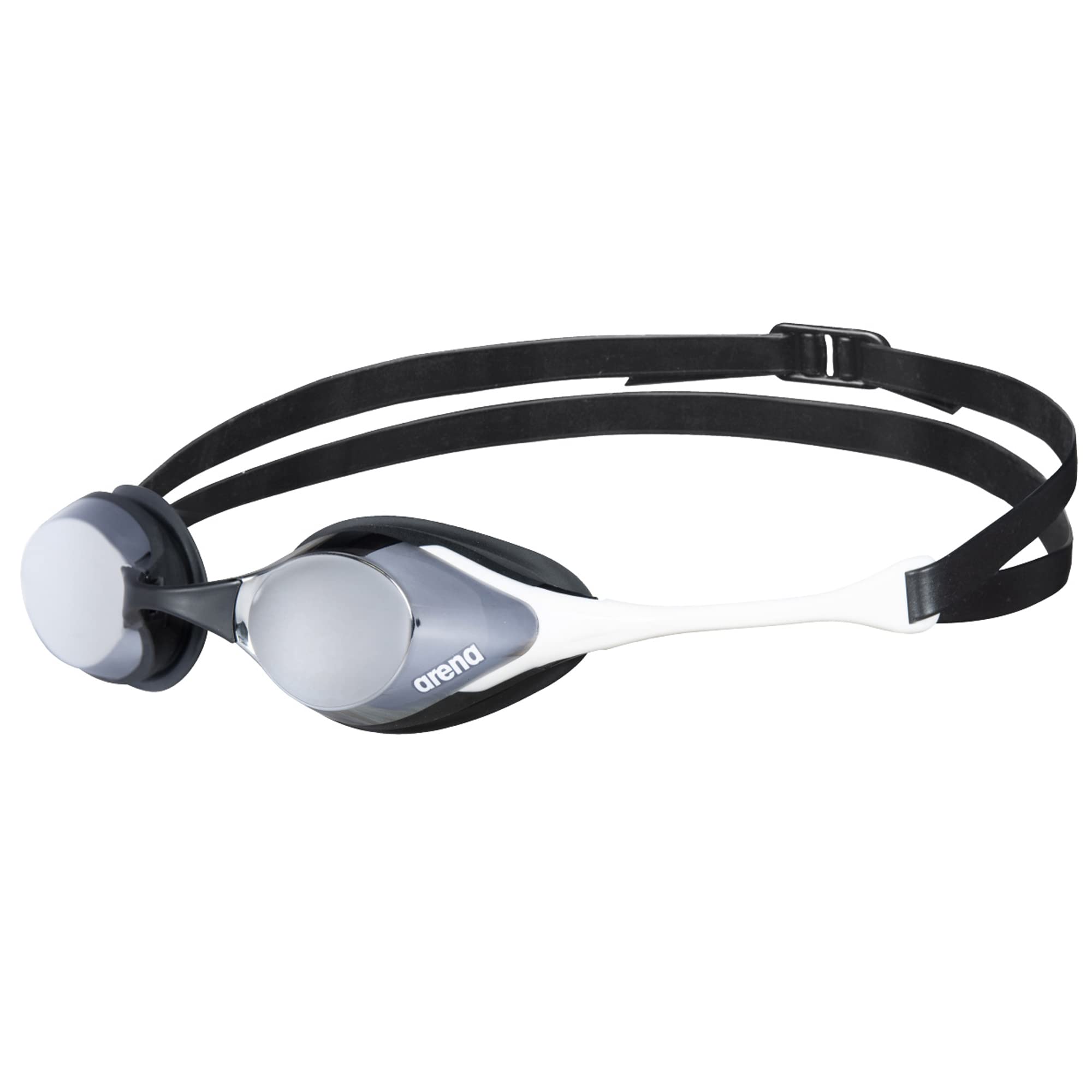 ARENA Unisex Adult Cobra Swipe Anti-Fog Racing Swim Goggles - Polycarbonate Mirror/Non-Mirror Lens - Hydrodynamic Design for Competitive Swimming & Training