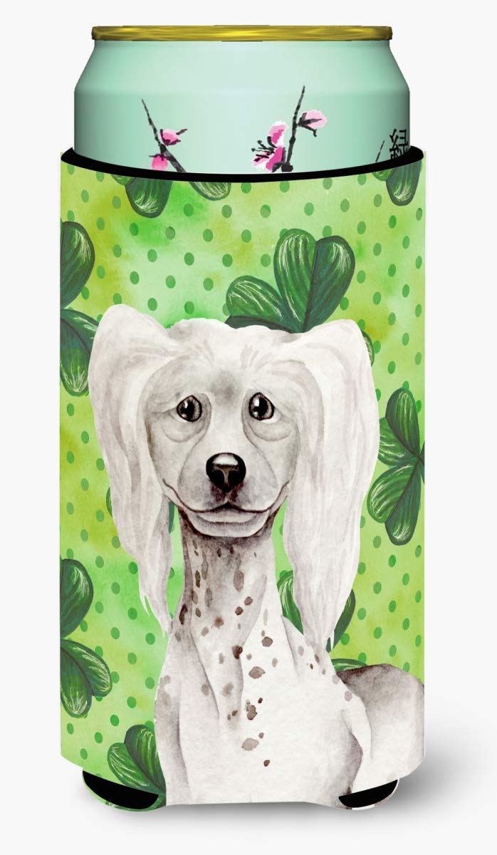CoolCookware Chinese Crested Shamrocks Tall Boy Beverage Insulator Hugger - Keep Drinks Cold for Hours | Perfect for Parties, BBQs & Outdoor Events