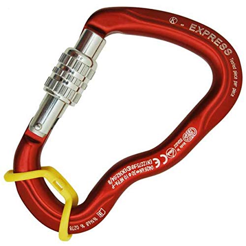 KONG Ferrata Express Sleeve Red 117.5mm - Climbing Carabiner Sleeve for Via Ferrata & Mountaineering Gear - Durable Rock Climbing Equipment for Outdoor Adventures
