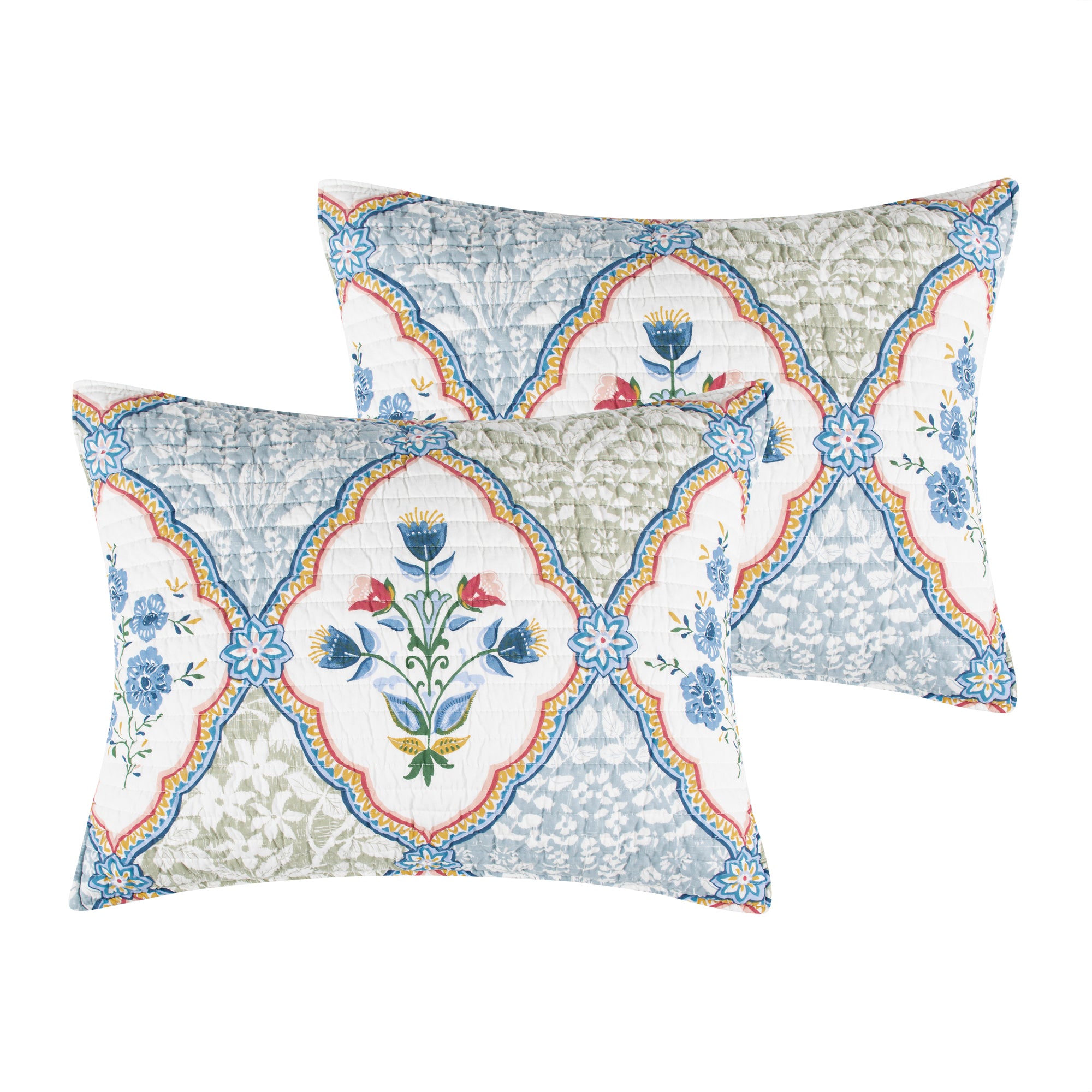 Zoey Decorative Pillow Sham - Soft Cotton Bedding Cover for Standard & Queen Size Pillows - Perfect for Bedroom, Living Room & Home Decor