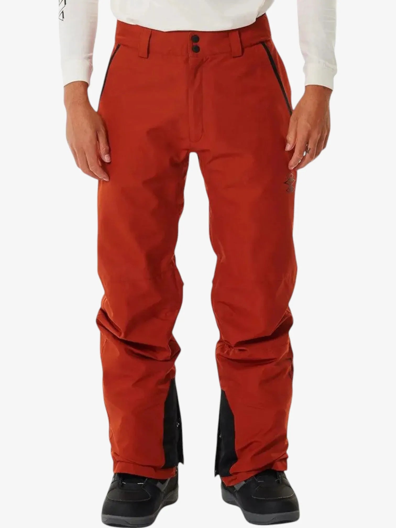 Rip Curl Rocker 20K Snow Pants for Women - Waterproof Insulated Ski Pants for Snowboarding & Winter Sports (Brick Color) - Perfect for Skiing, Snowboarding & Cold Weather Adventures