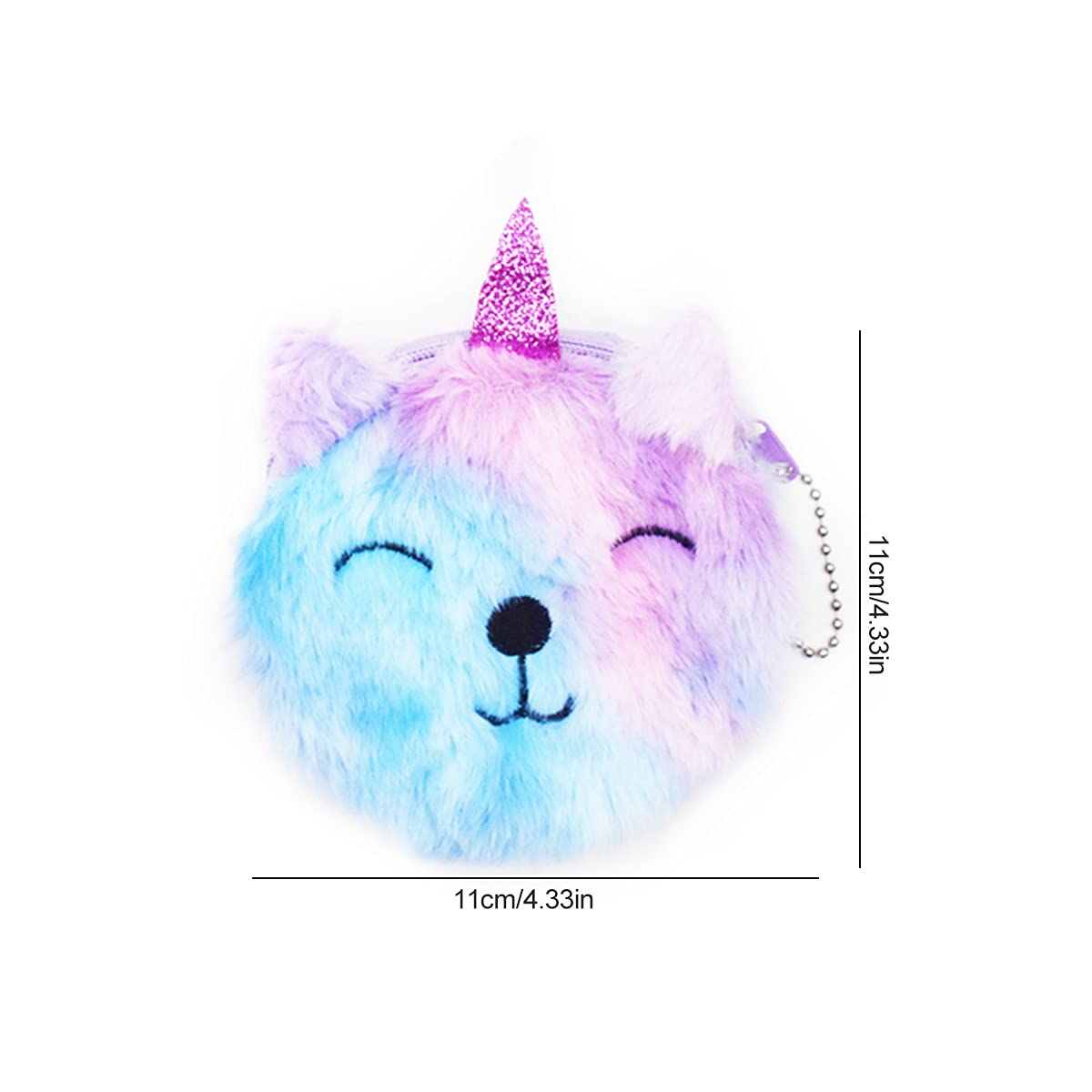 Cute Unicorn Coin Purse Set - 5 Pcs Plush Animal Coin Pouch Wallet for Credit Cards, Keys, Lipstick & Headphones | Perfect Gift for Girls & Women | Ideal for Travel, Shopping & Everyday Use