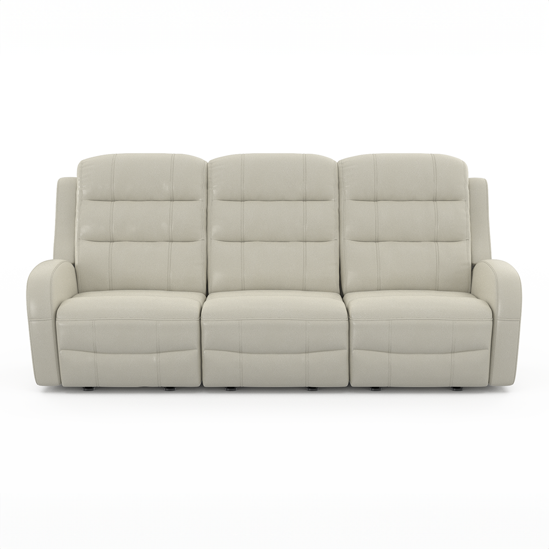 Cass Dual Power Reclining Sofa - Electric Lift Recliner with USB Charging & Massage, Modern Comfort for Living Room, Home Theater, and Office (Brown)