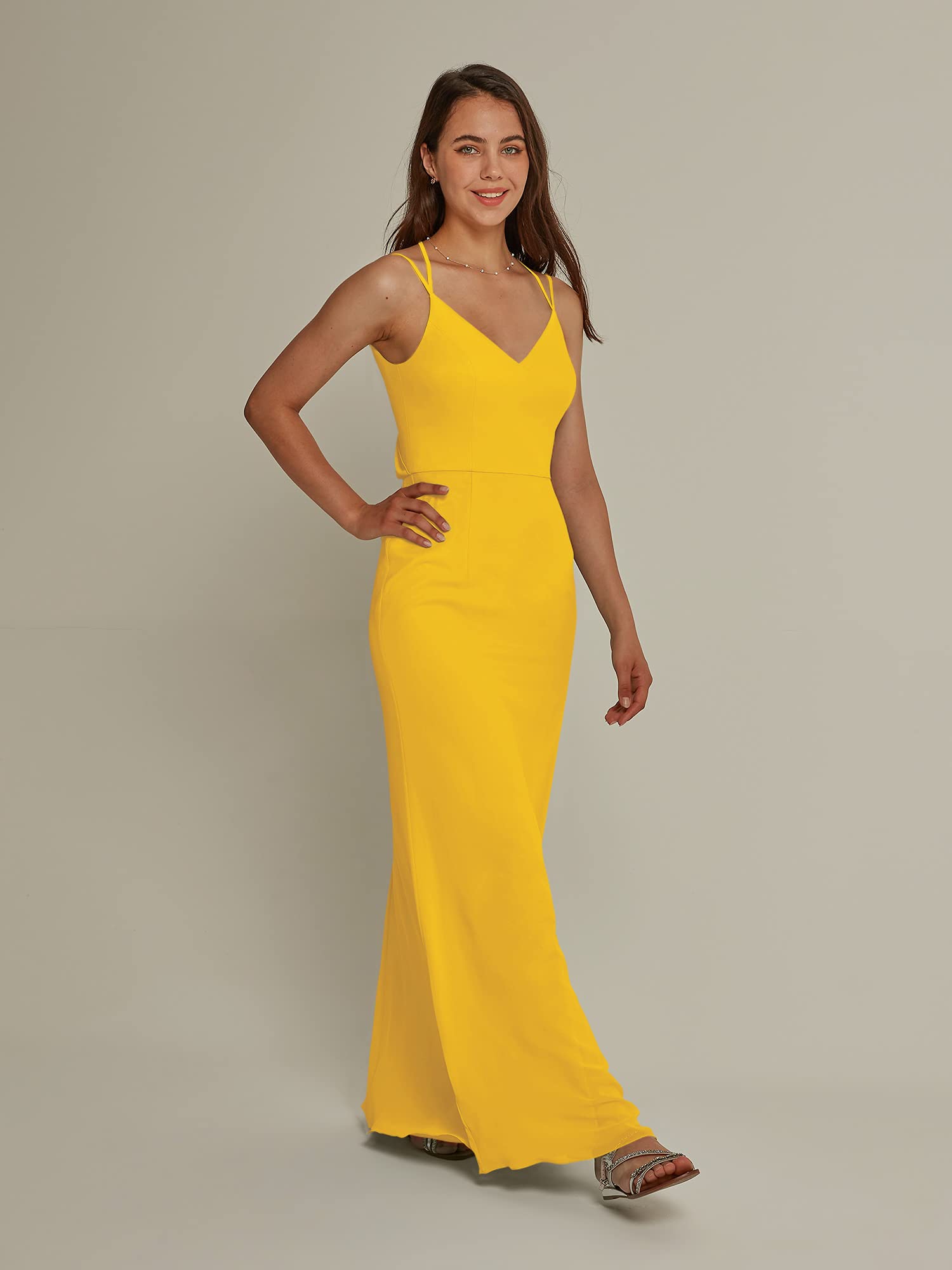 Elegant AW BRIDAL Chiffon Mermaid Bridesmaid Dresses - Long Formal Evening Gowns for Women | Perfect for Weddings, Proms & Special Occasions