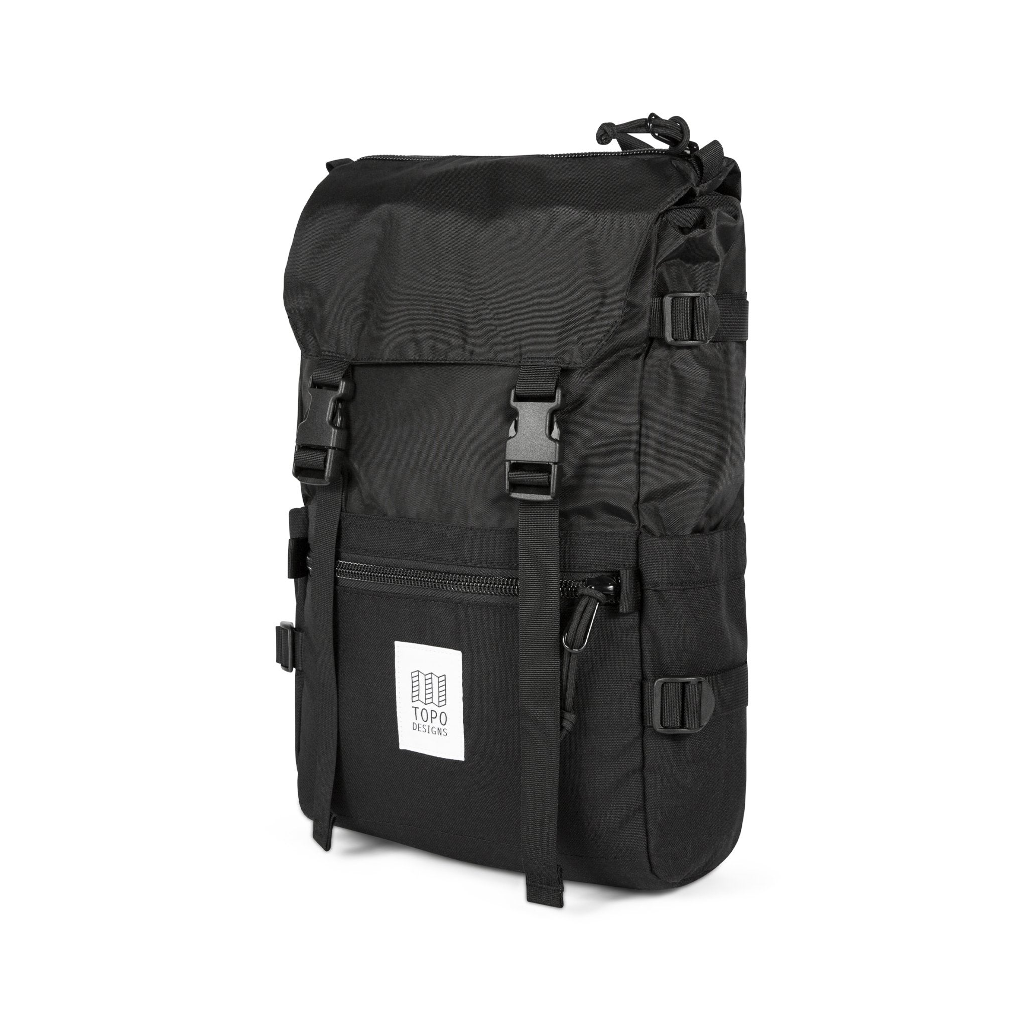 Topo Designs Rover Pack Classic Backpack - Durable & Stylish Black/Black for Hiking, Travel & Everyday Use