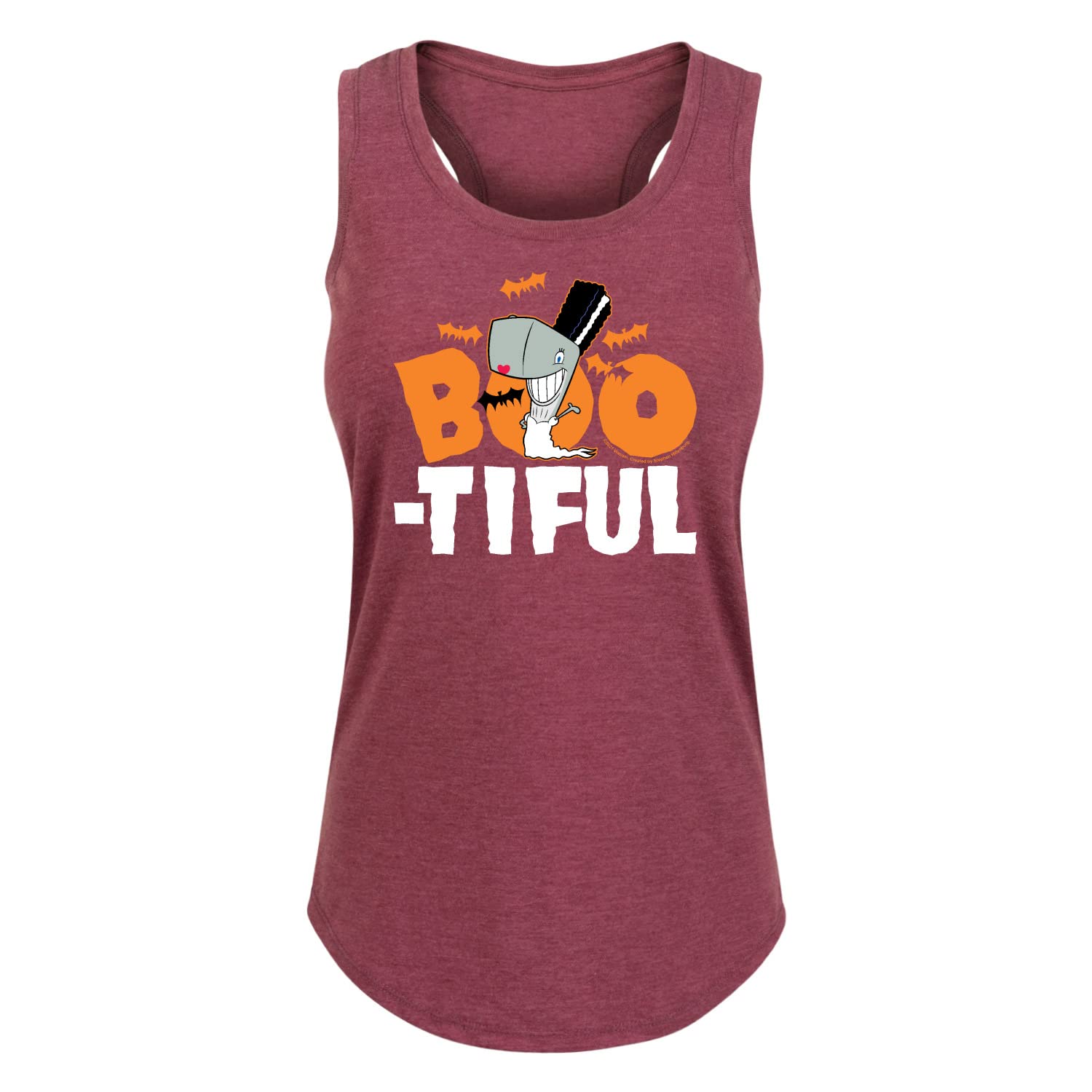 HYBRID APPAREL Spongebob Squarepants Boo-Tiful Women's Racerback Tank Top - Soft Breathable Workout Top for Gym, Yoga & Casual Wear