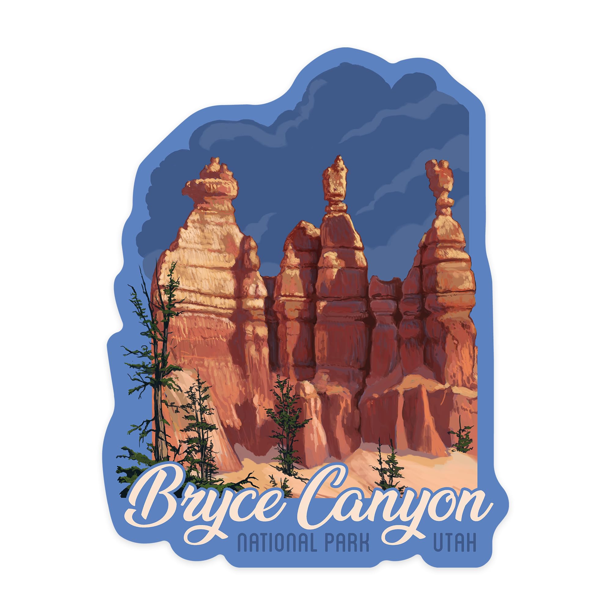 Premium Waterproof Vinyl Stickers - Bryce Canyon National Park Utah Scenic Die-Cut Decals (1-3 inches) for Cars, Laptops, Water Bottles & Coolers - Perfect for Outdoor Adventures, Travel Gear & Personalizing Devices