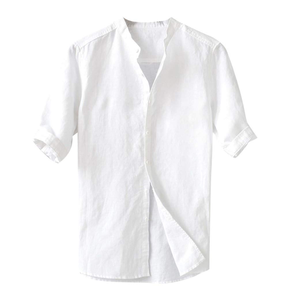 Premium Men's Solid Color T-Shirts & Button-Down Dress Shirts - Comfortable Casual & Formal Wear for Office, Dating & Everyday Outfits