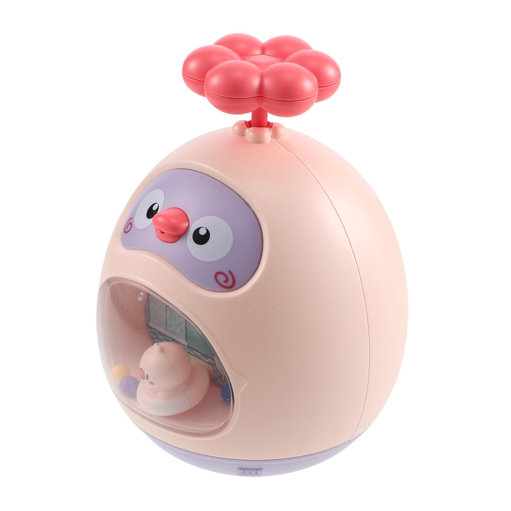VICASKY Tumbler Toy Bathtub Water Spray Toy - Fun Bath & Beach Toys for Kids, Animal Shaped Floating Water Play Set (Pink, ABS Plastic) - Perfect for Pool Parties, Toddler Bath Time & Summer Outdoor Activities