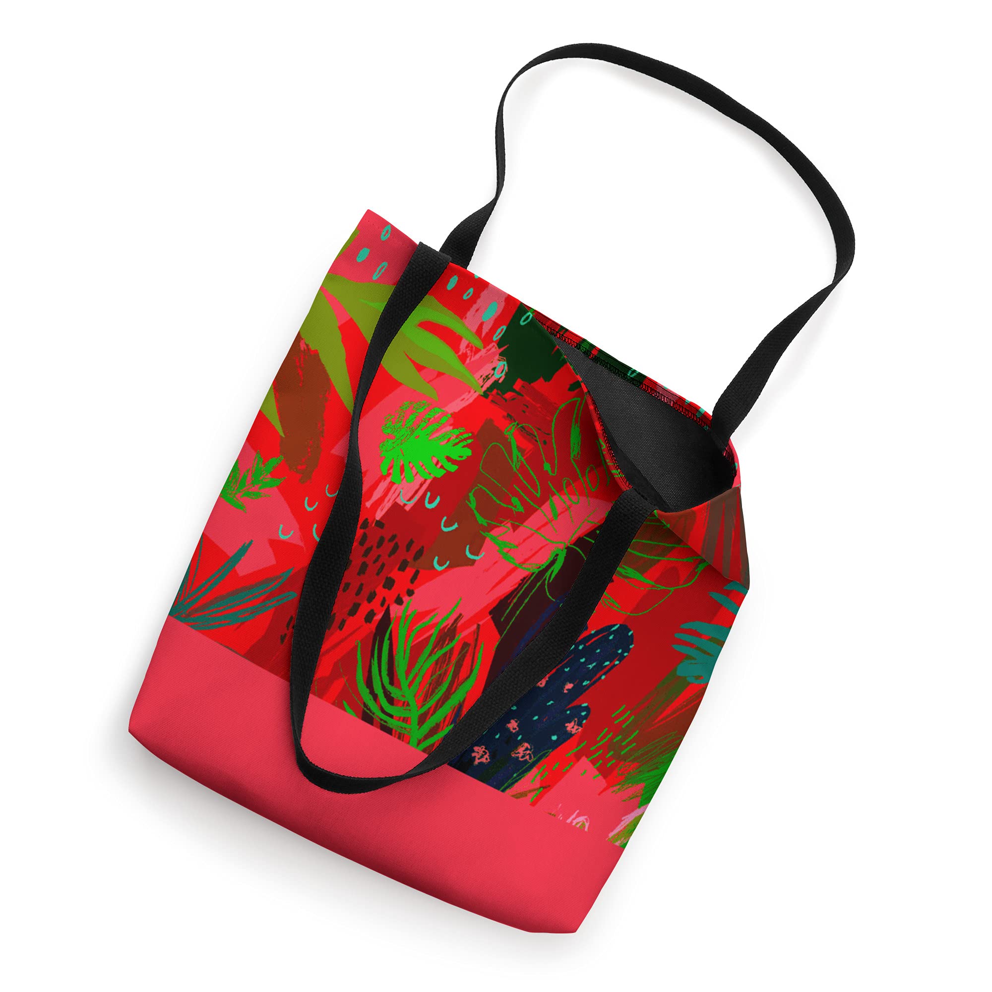 Stylish Tropical Print Tote Bag for Beach, Pool, Vacation & Outdoor Activities - Lightweight & Durable Carryall for Summer Travel, Shopping & Picnics