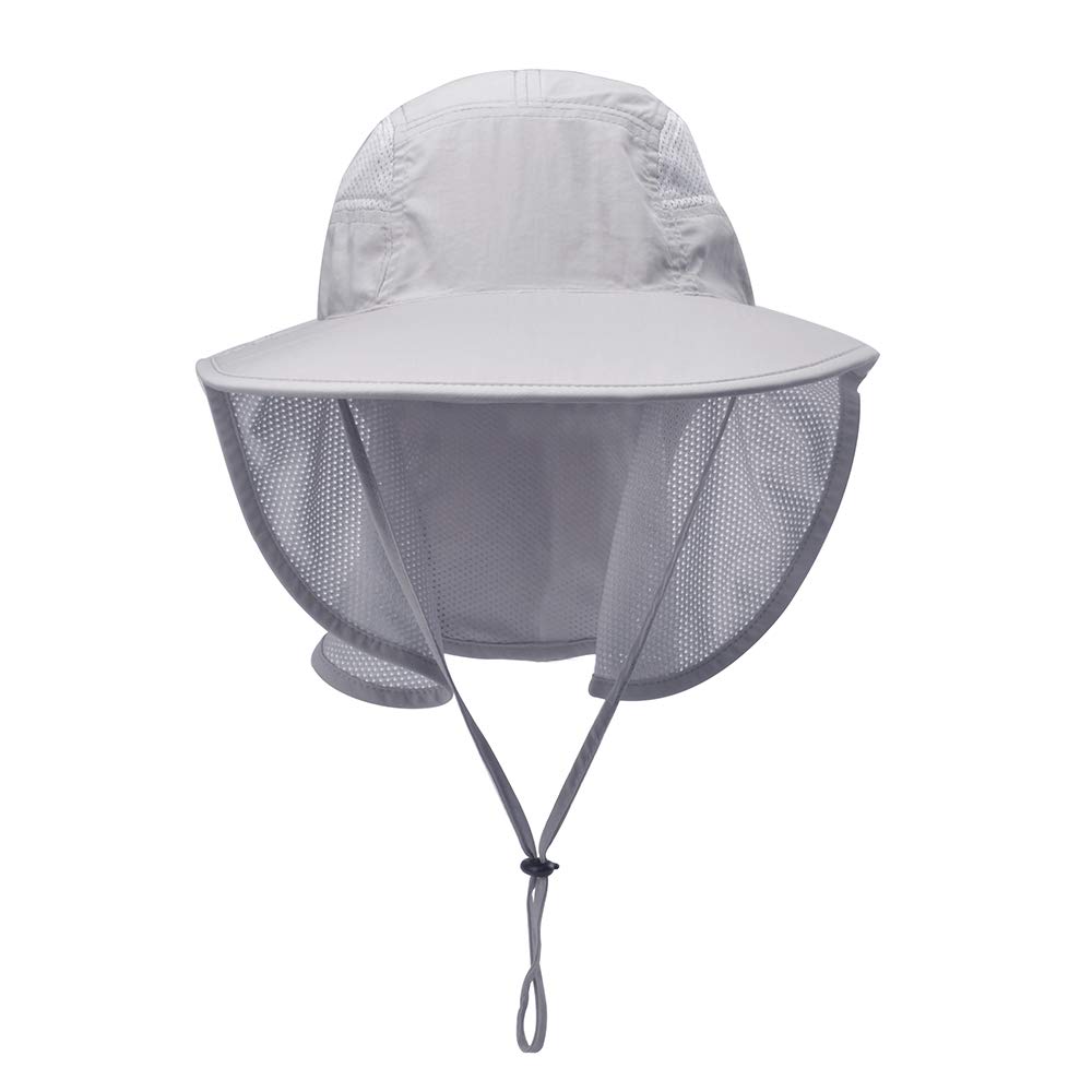 Unisex UV Protection Sun Hat with Neck Flap - Wide Brim Outdoor Sun Hat for Hiking, Fishing, Beach & Summer Activities