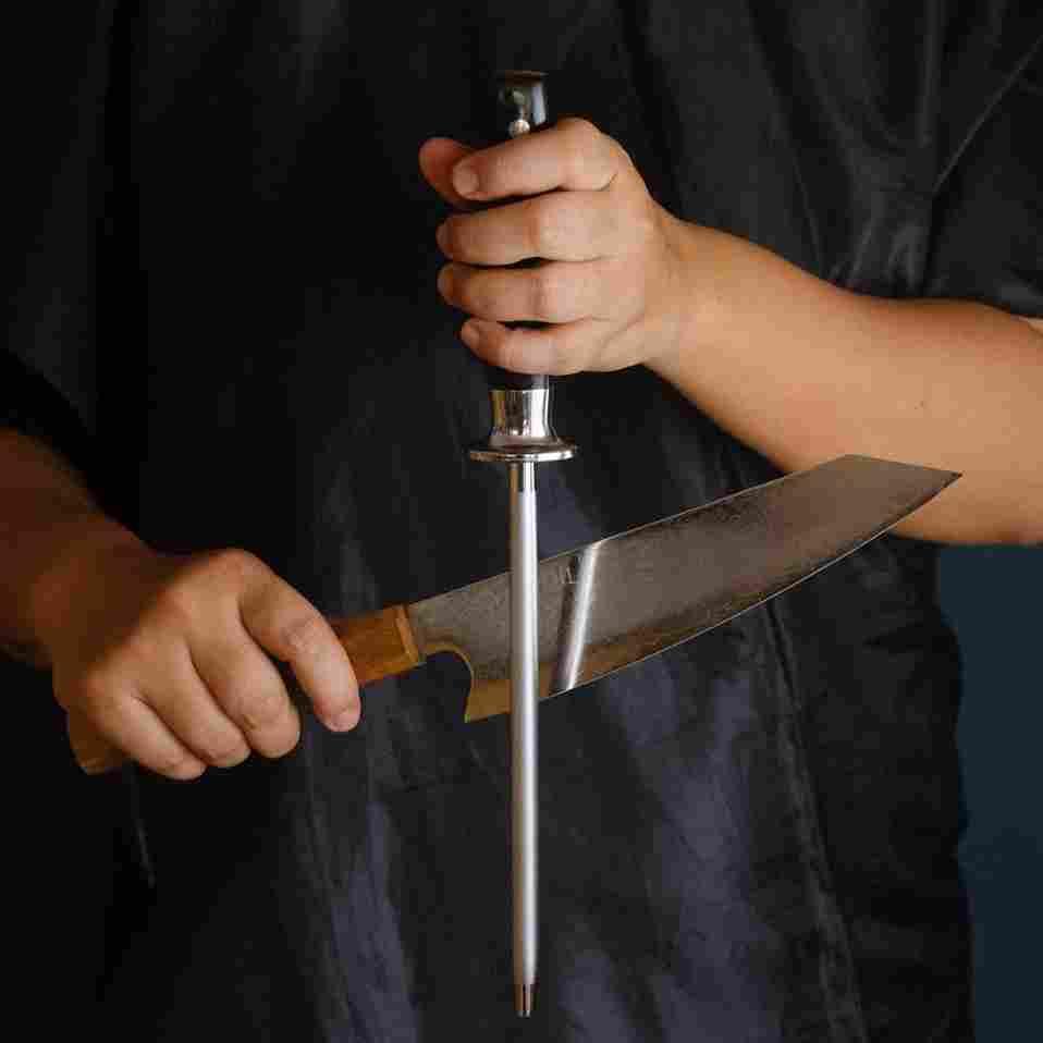 Yakushi™ Professional Knife Sharpener - Diamond Coated Whetstone for Kitchen, Hunting & Chef Knives - Perfect for Home, Restaurant & Outdoor Use