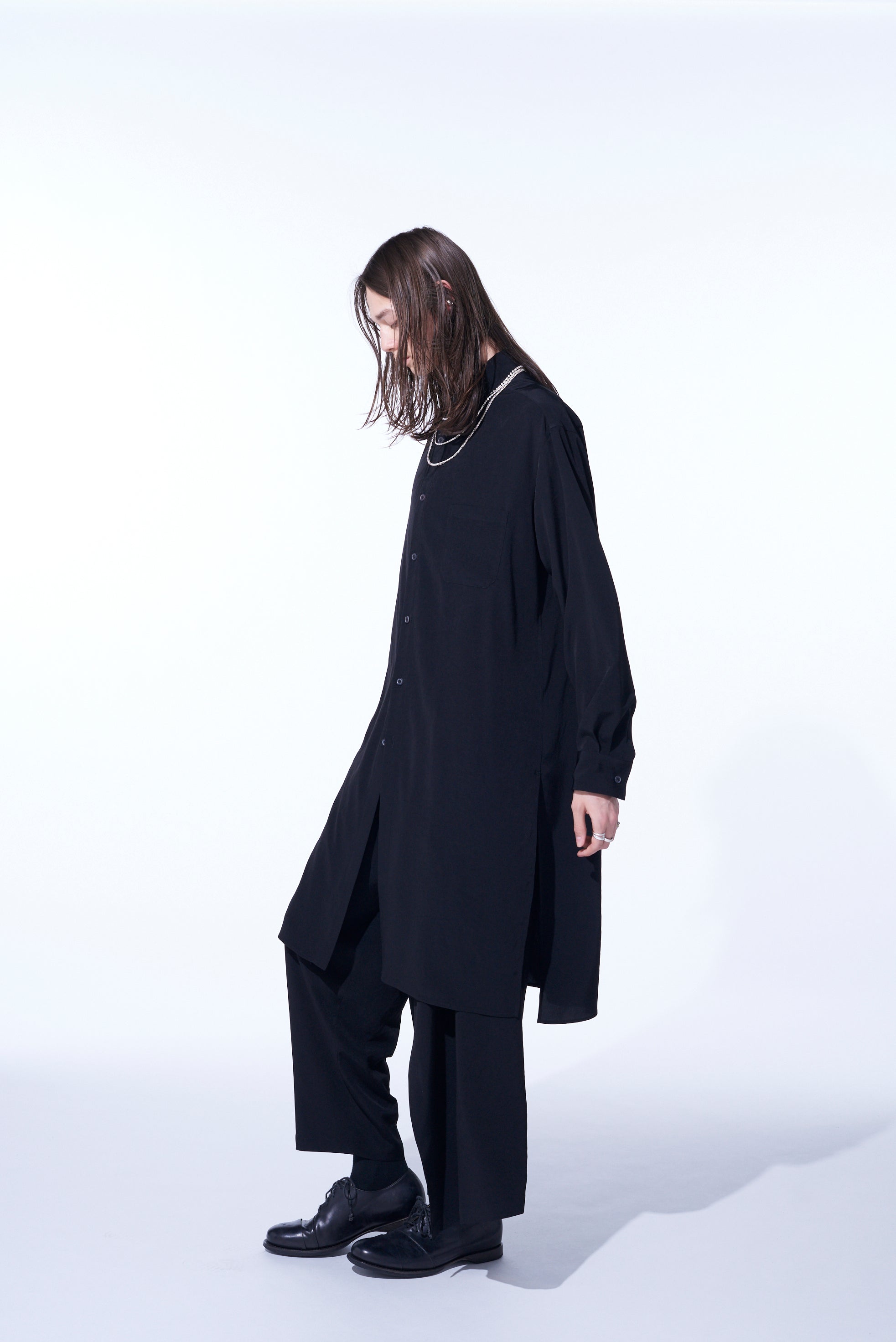 CREPE DE CHINE Regular Collar Loose Fit Long Sleeve Shirt for Women - Elegant Casual & Office Wear