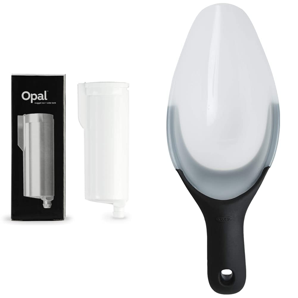 GE Profile Opal Replacement Water Filter for Opal Nugget Ice Maker | OXO Good Grips Flexible Scoop | Compatible with Countertop Ice Makers & Home Bars