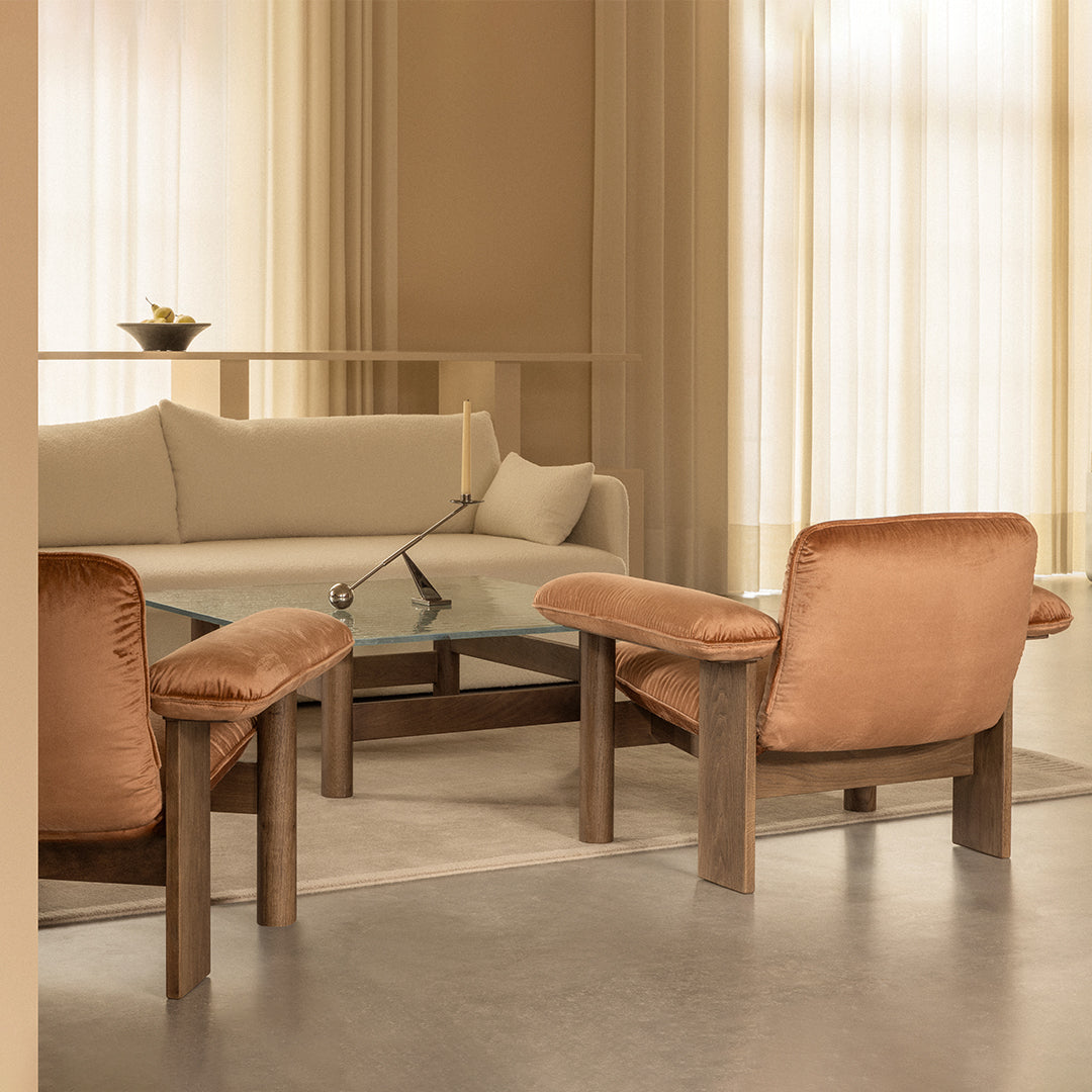 Brasilia Lounge Chair with Low Back - Mid-Century Modern Accent Chair for Living Room, Bedroom & Office - Comfortable & Stylish Seating Solution