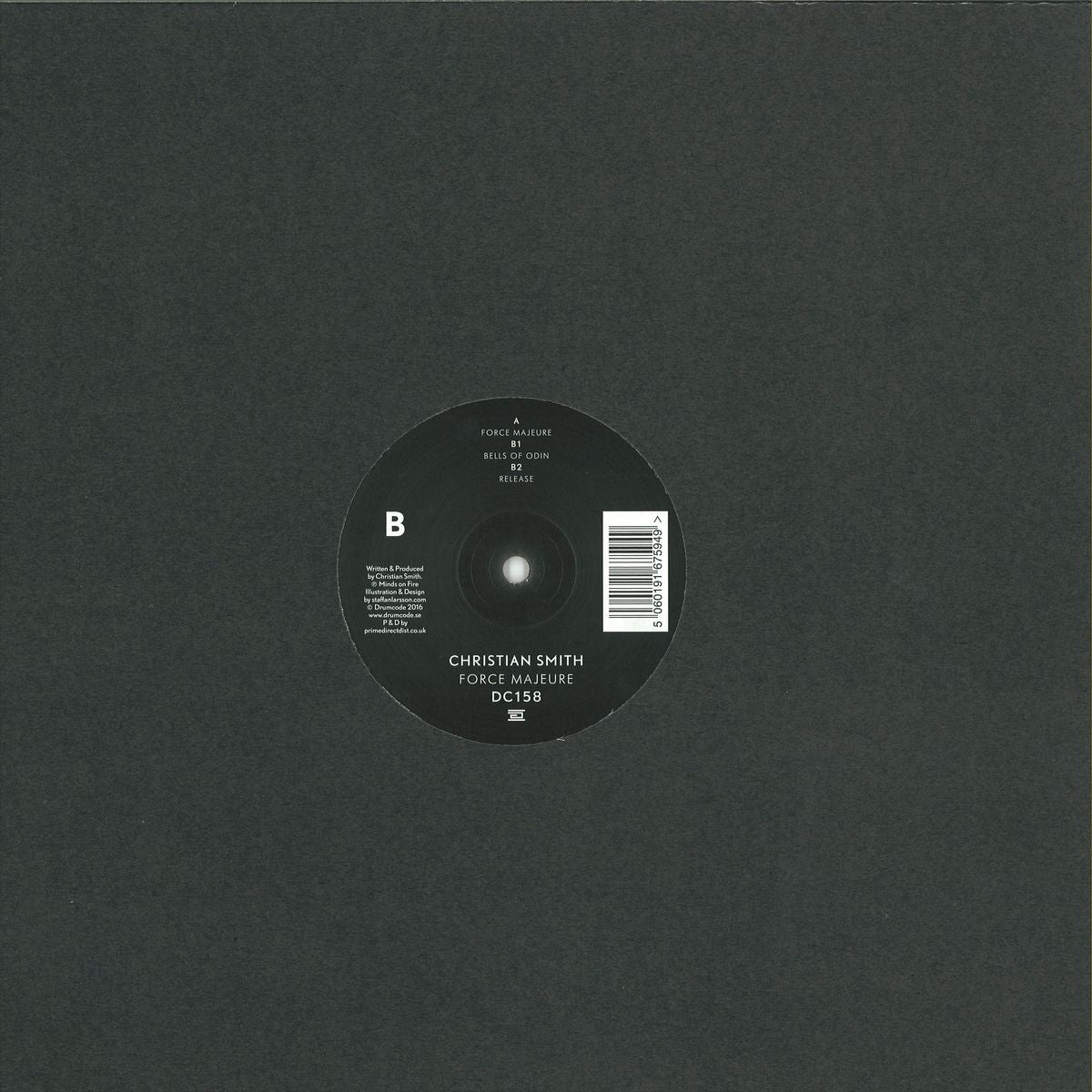 Christian Smith – Force Majeure 12 Drumcode DC158 | Techno Vinyl Record for DJs & Electronic Music Collectors – Perfect for Club Nights & Home Listening