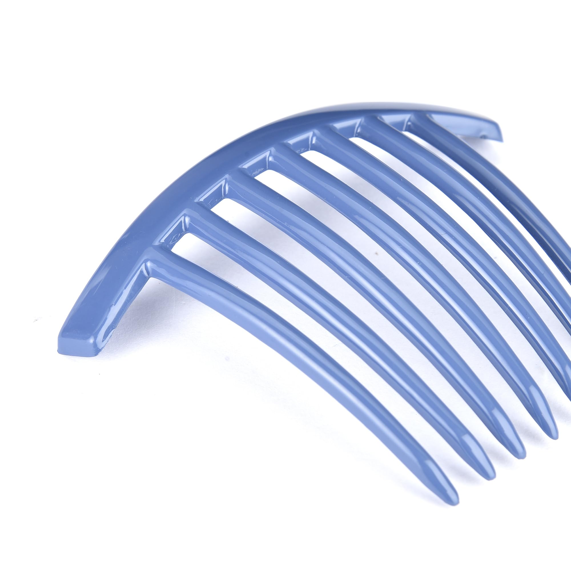 Plucket® 2-Pack French Twist Hair Combs - 7 Teeth Large Flexible Side Combs for Women & Girls | No-Slip Durable Hair Accessories in Pastel Colors | Perfect for Updos, Weddings & Everyday Styling