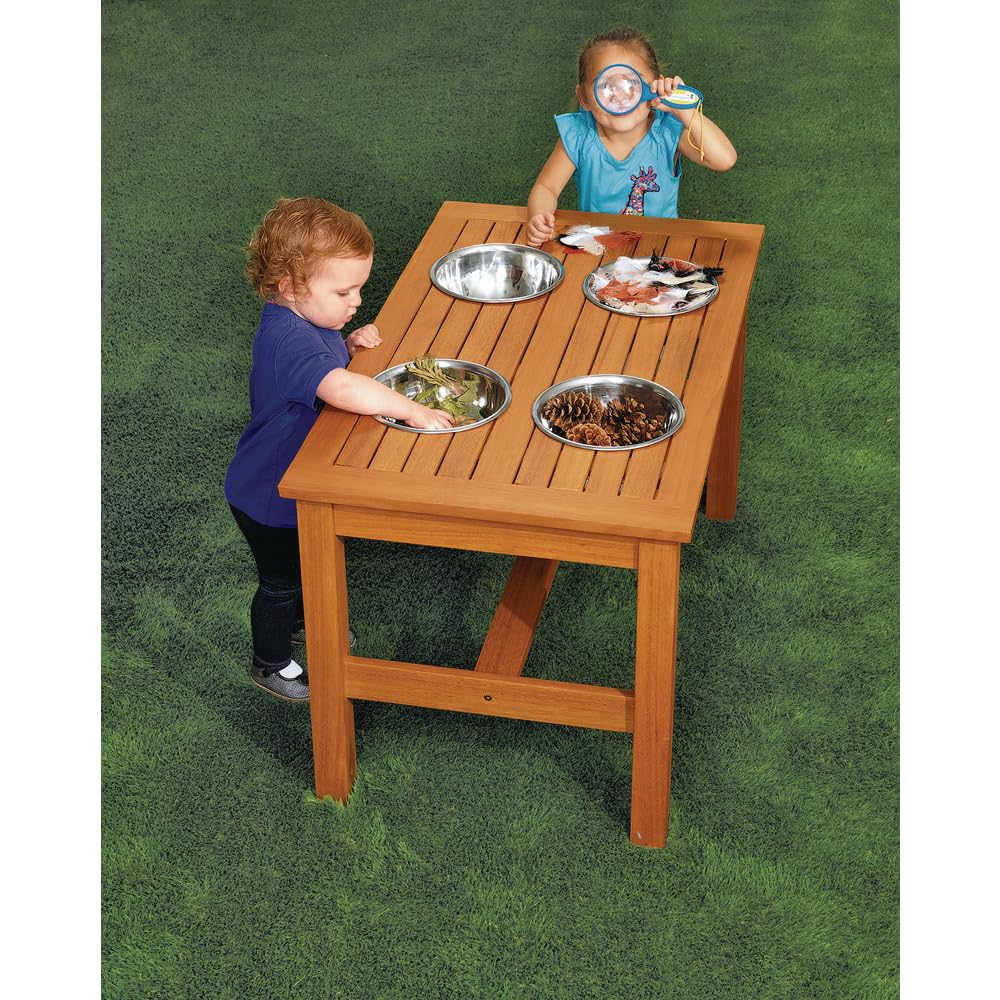 Best Sensory Activity Table for Outdoor Play - Kids Sand & Water Table with Lid - Sensory Mixing Table for Toddlers - Perfect for Backyard, Daycare & Preschool Learning Activities