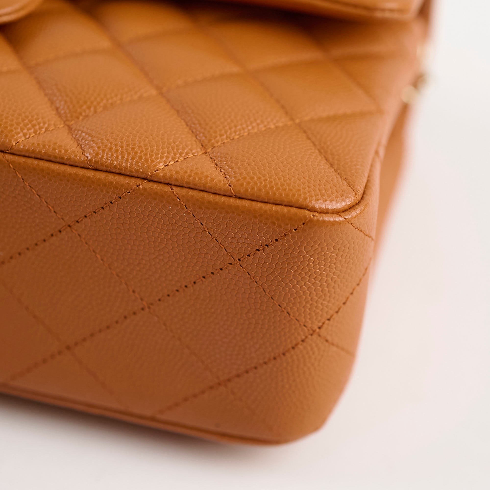 Chanel Small Classic Double Flap Bag in Caramel Caviar Leather - Luxury Crossbody Purse for Women, Perfect for Date Night & Special Occasions