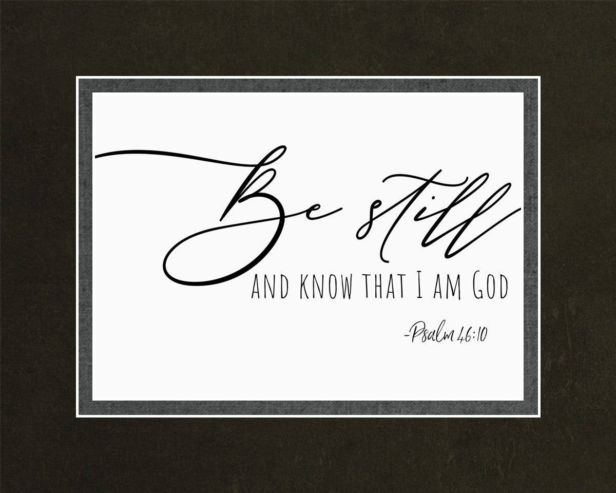 Be Still By Paige Tilly - Inspirational Wall Art Decor for Home, Office & Gifts - Perfect for Living Room, Bedroom & Meditation Space